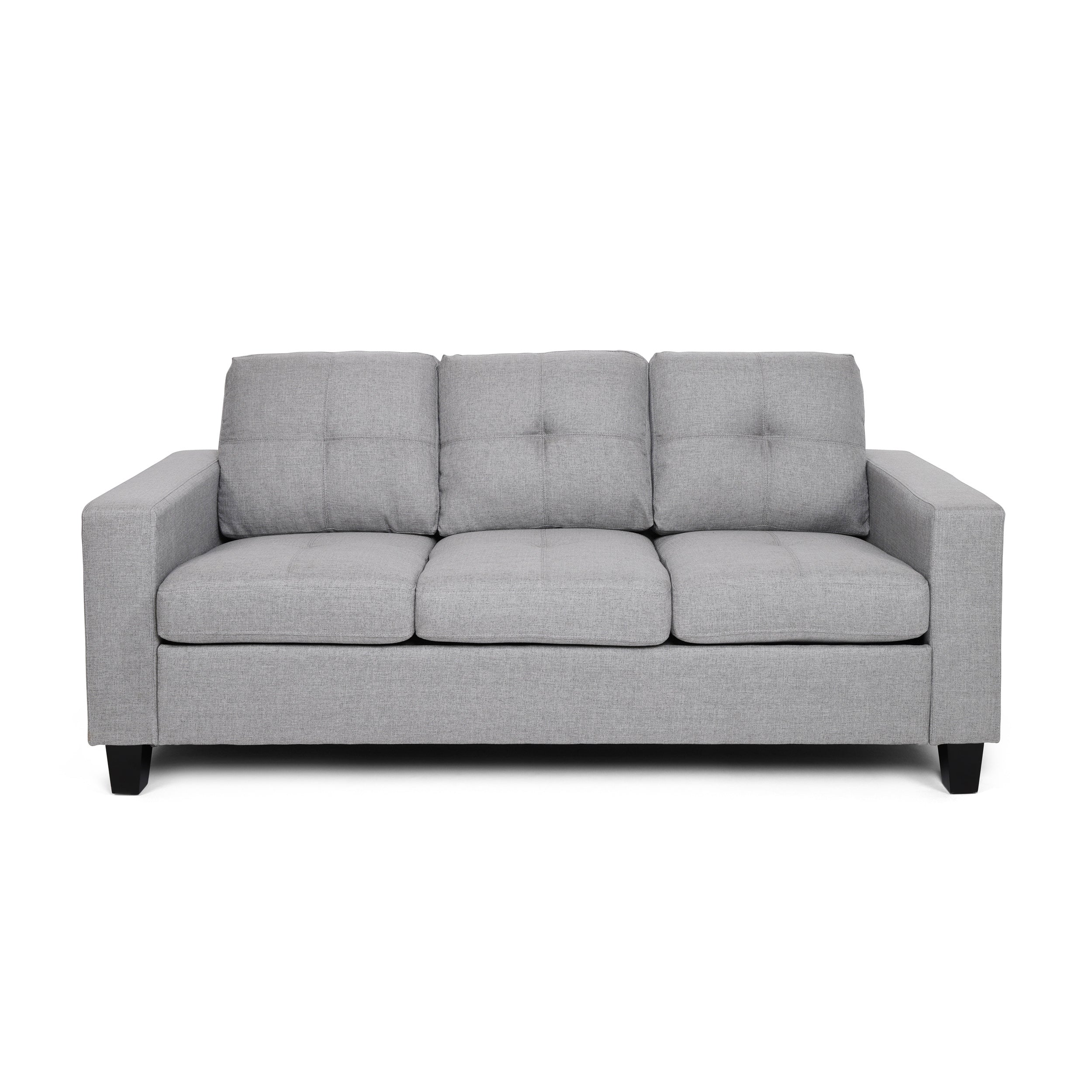 Viviana Three Seater Sofa with Wood Legs - furnishings