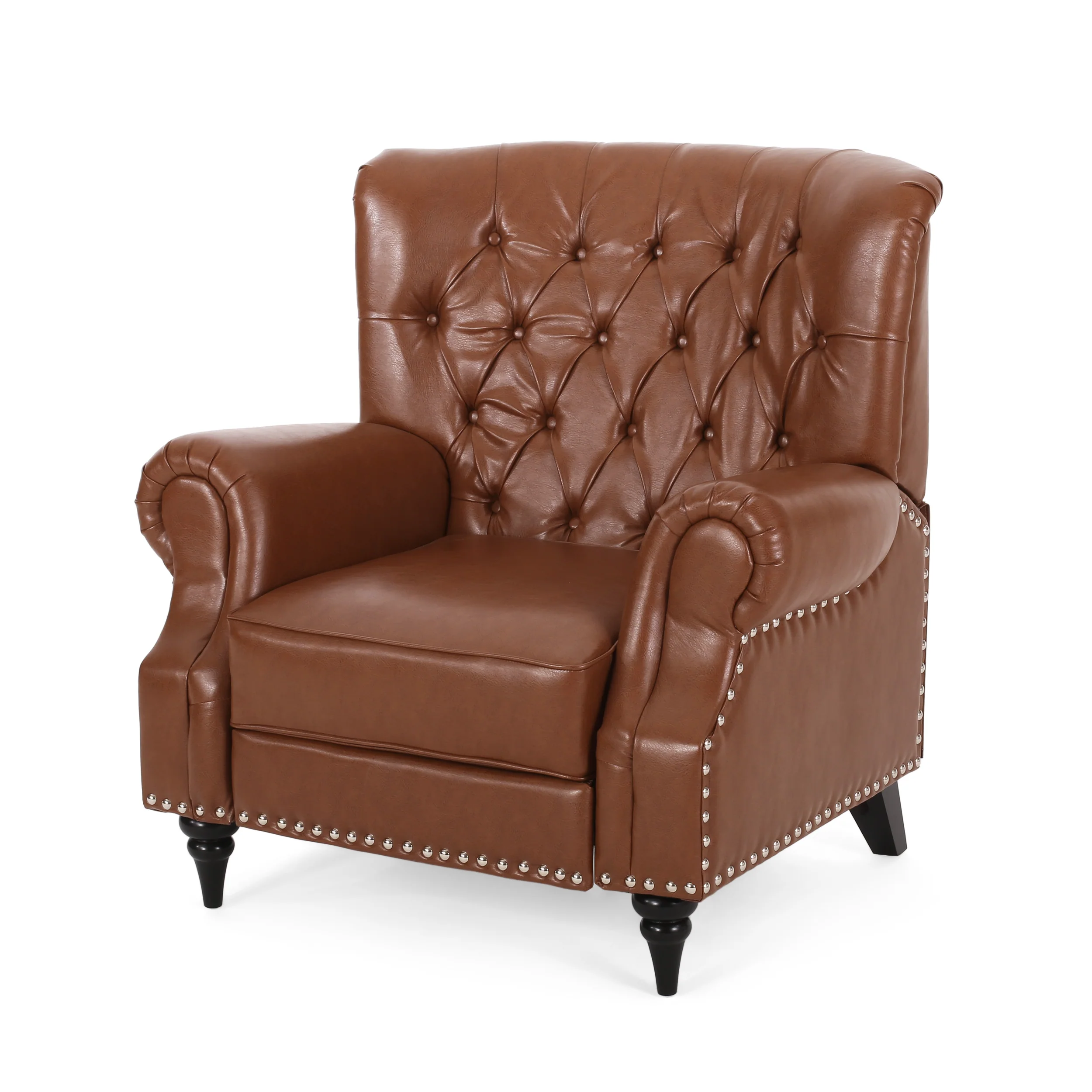 Chatau Contemporary Tufted Recliner with Nailhead Trim - furnishings