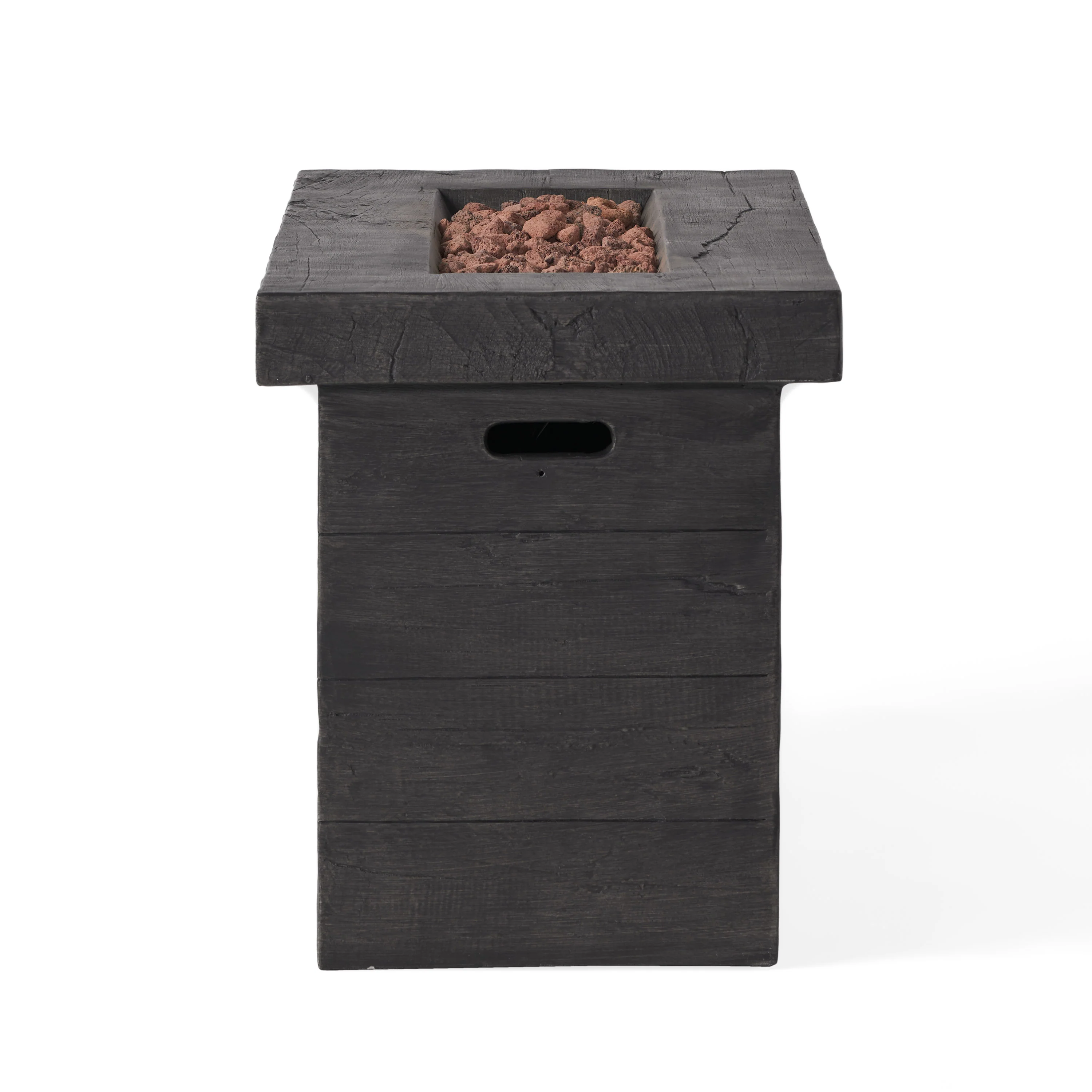 Aubreey Outdoor Rectangular Gas Burning Fire Pit - 50000 BTU - furnishings