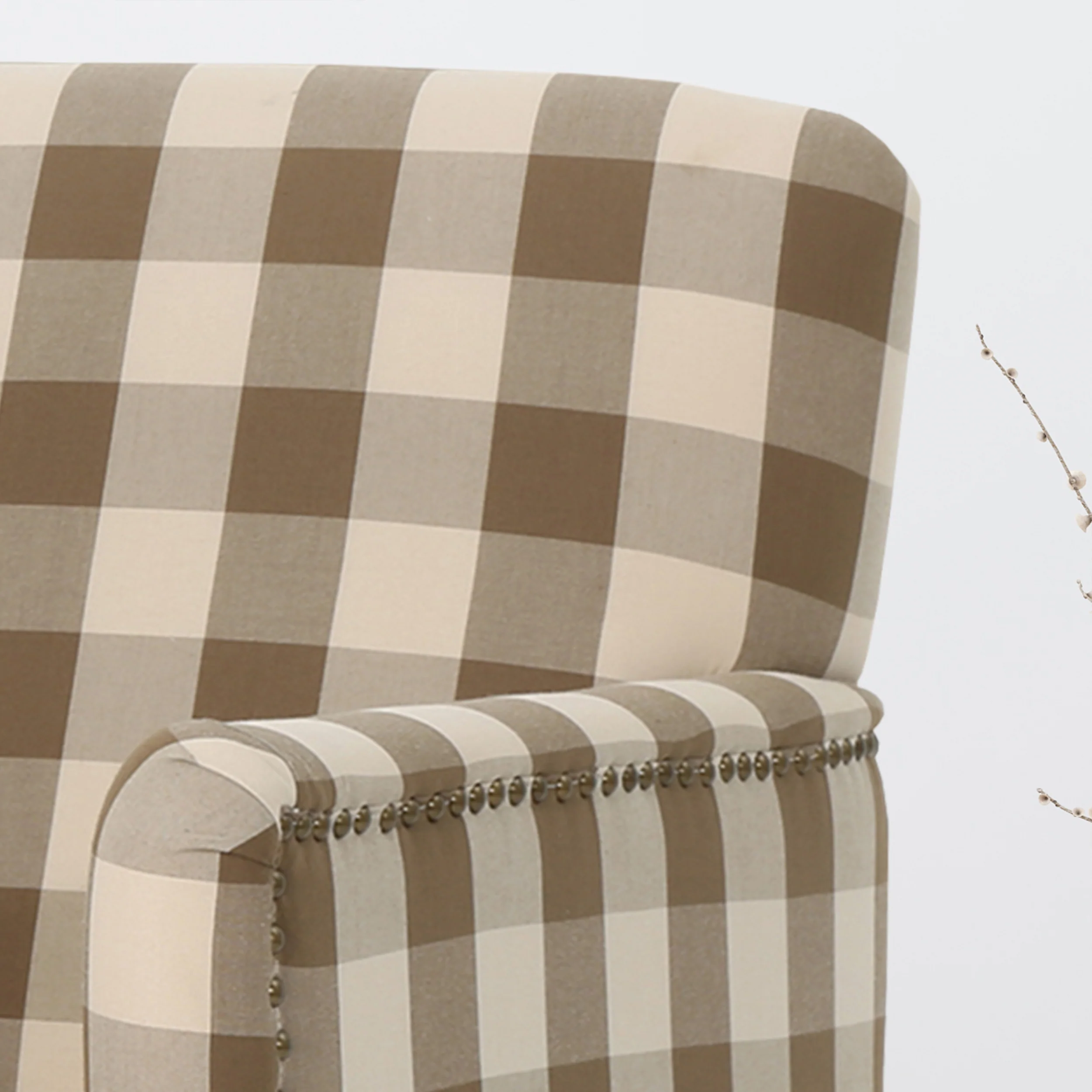 Eve Tufted Fabric Club Chair - furnishings