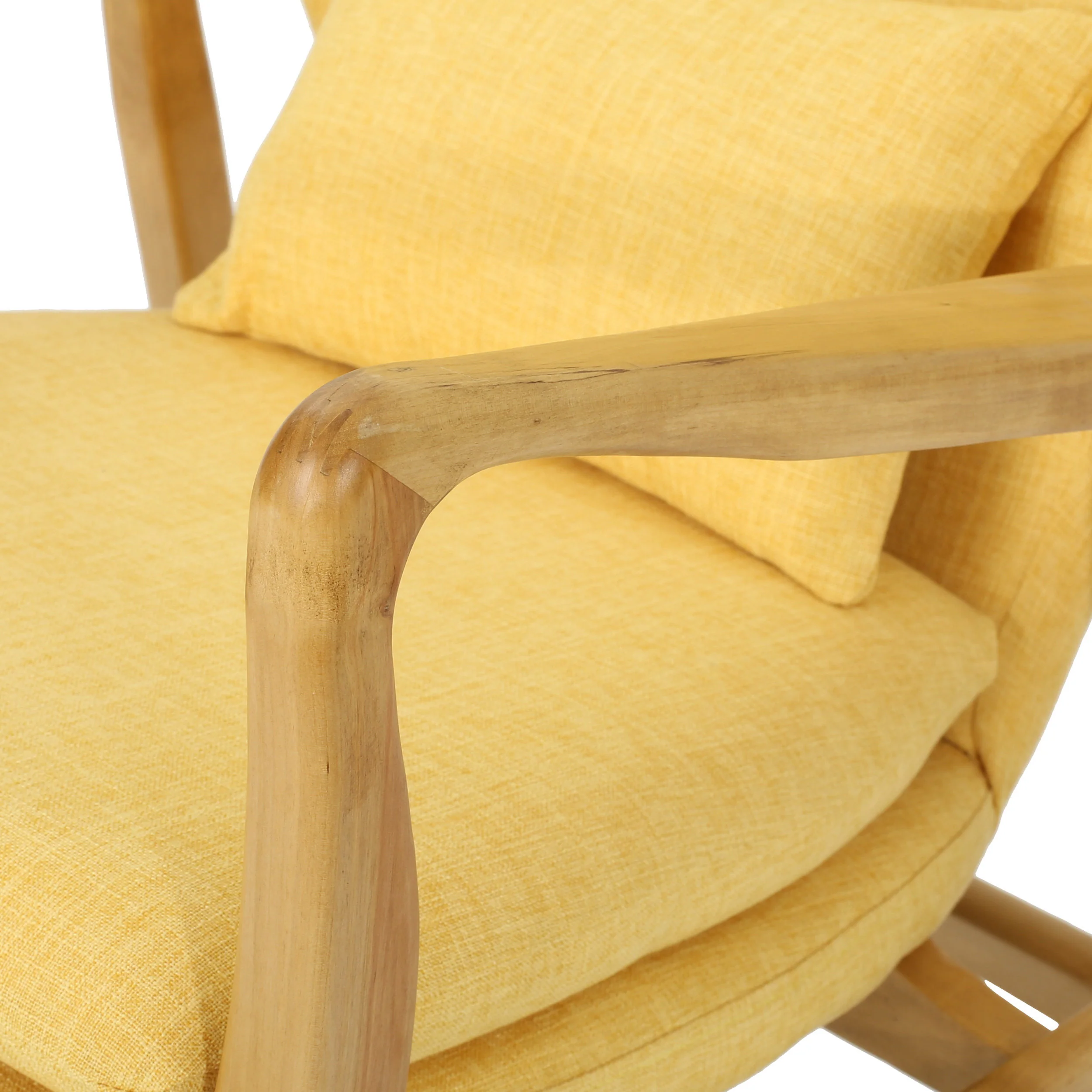 Balen Mid Century Modern Fabric Rocking Chair - furnishings