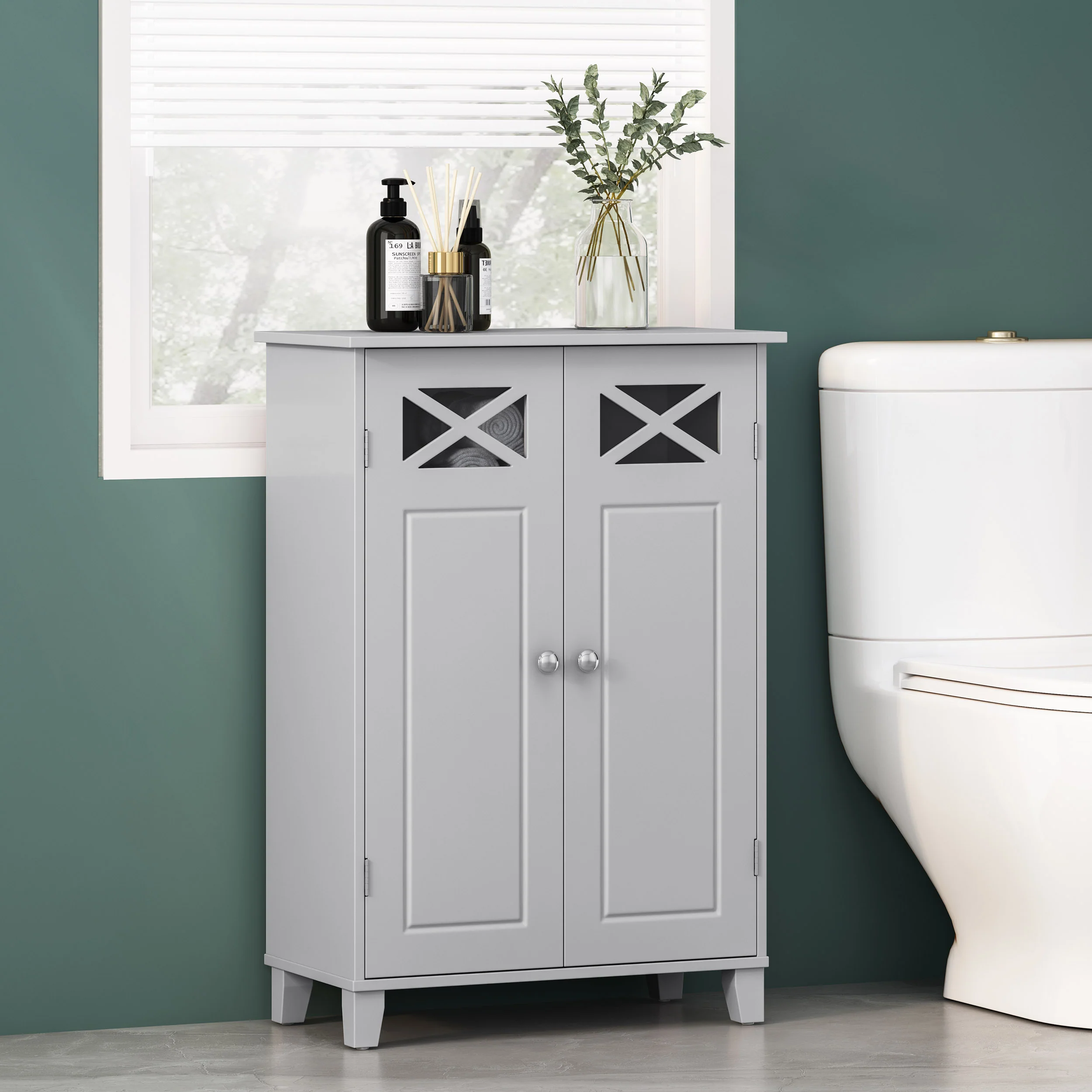 Ascutney Modern Bathroom Storage Cabinet - furnishings