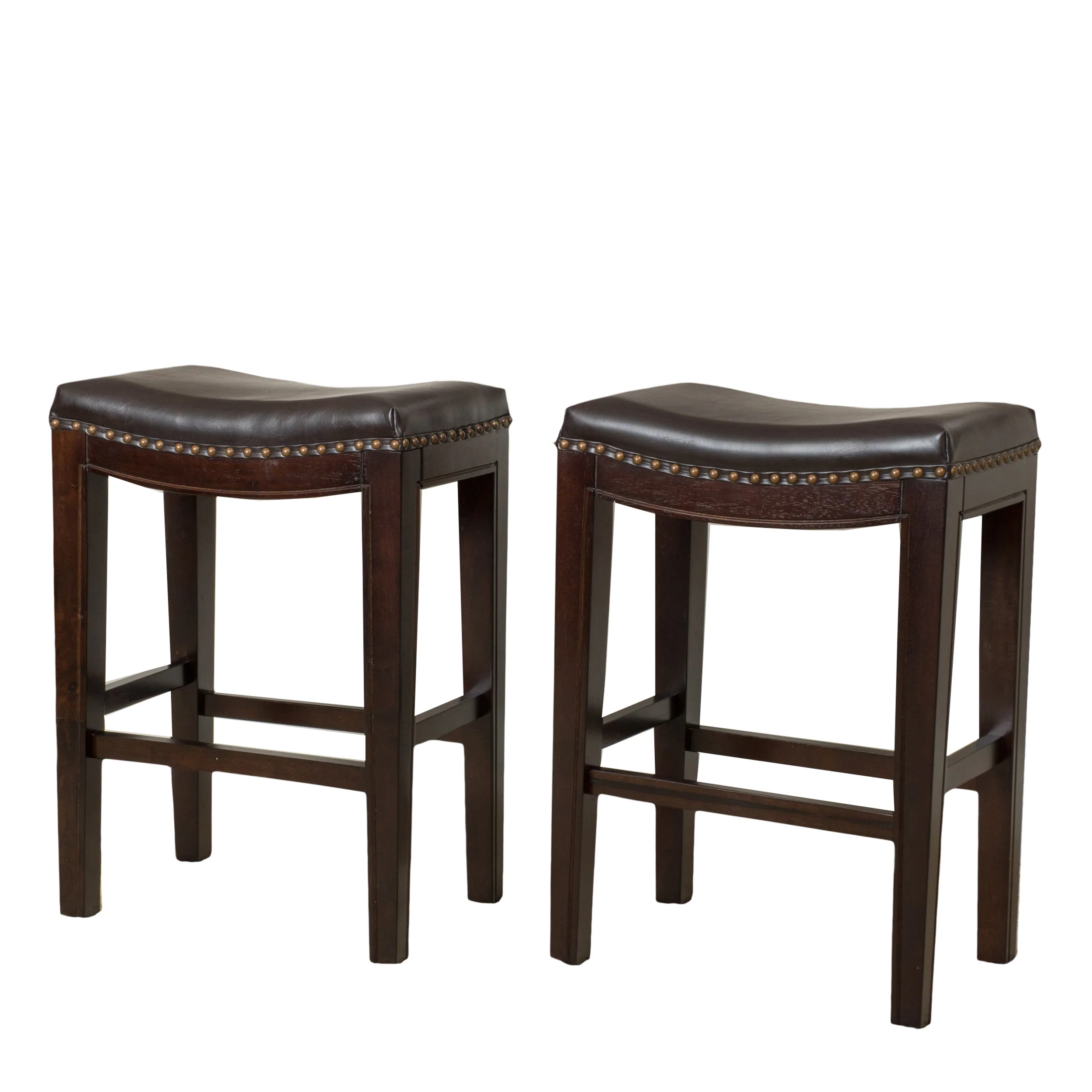 Contemporary Studded Counter Stool (Set of 2) - furnishings