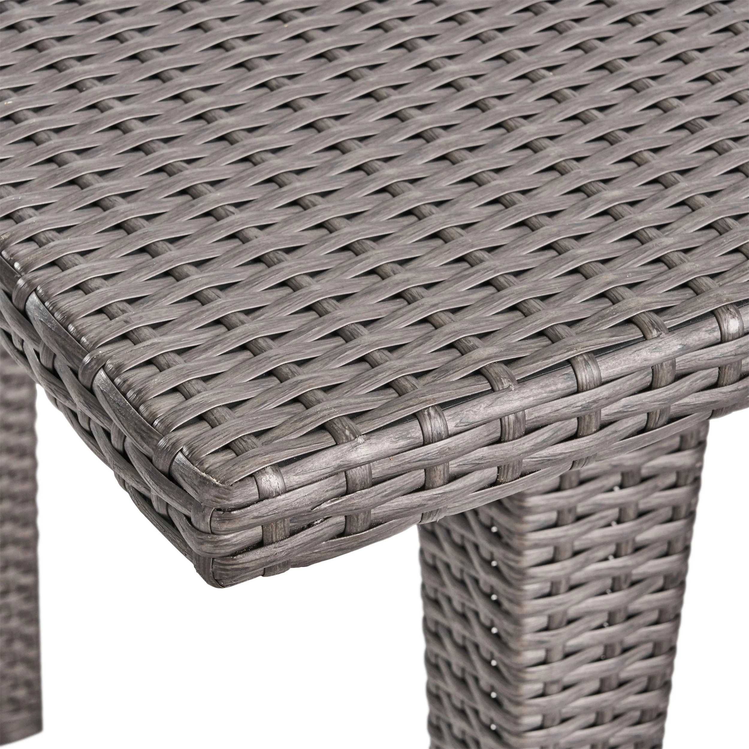 Havik Outdoor Contemporary 6 Seater Wicker Dining Set - furnishings