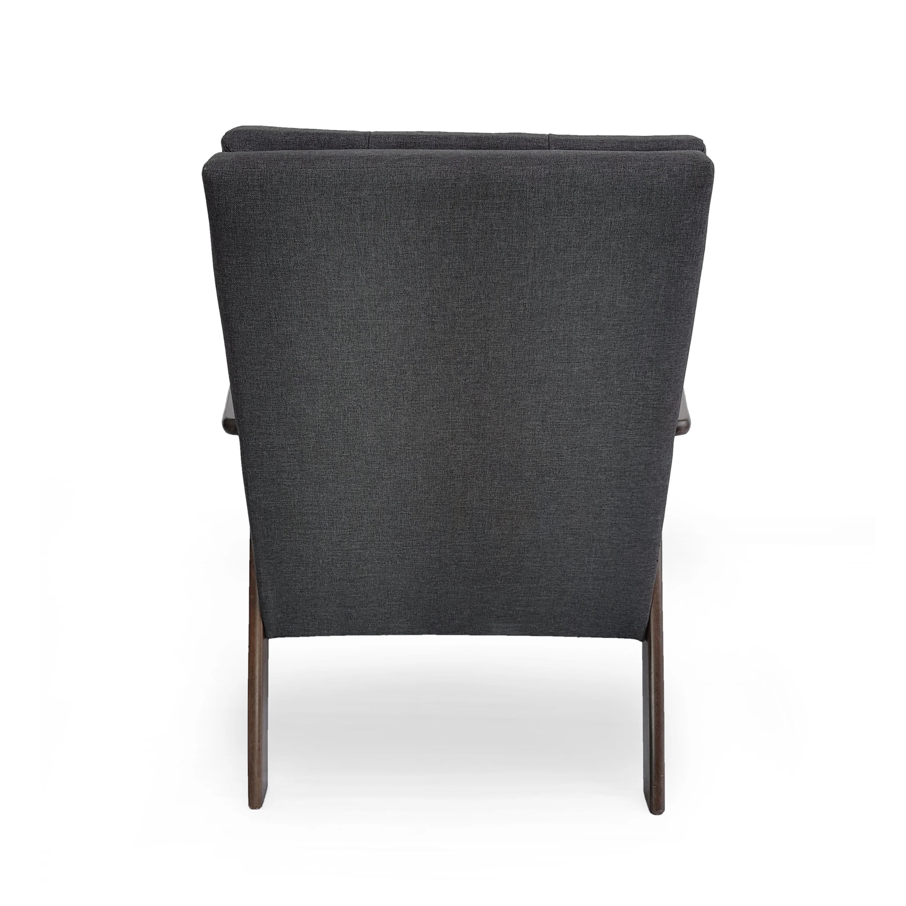Samulle Mid Century Modern Waffle Stitch Tufted Armchair - furnishings