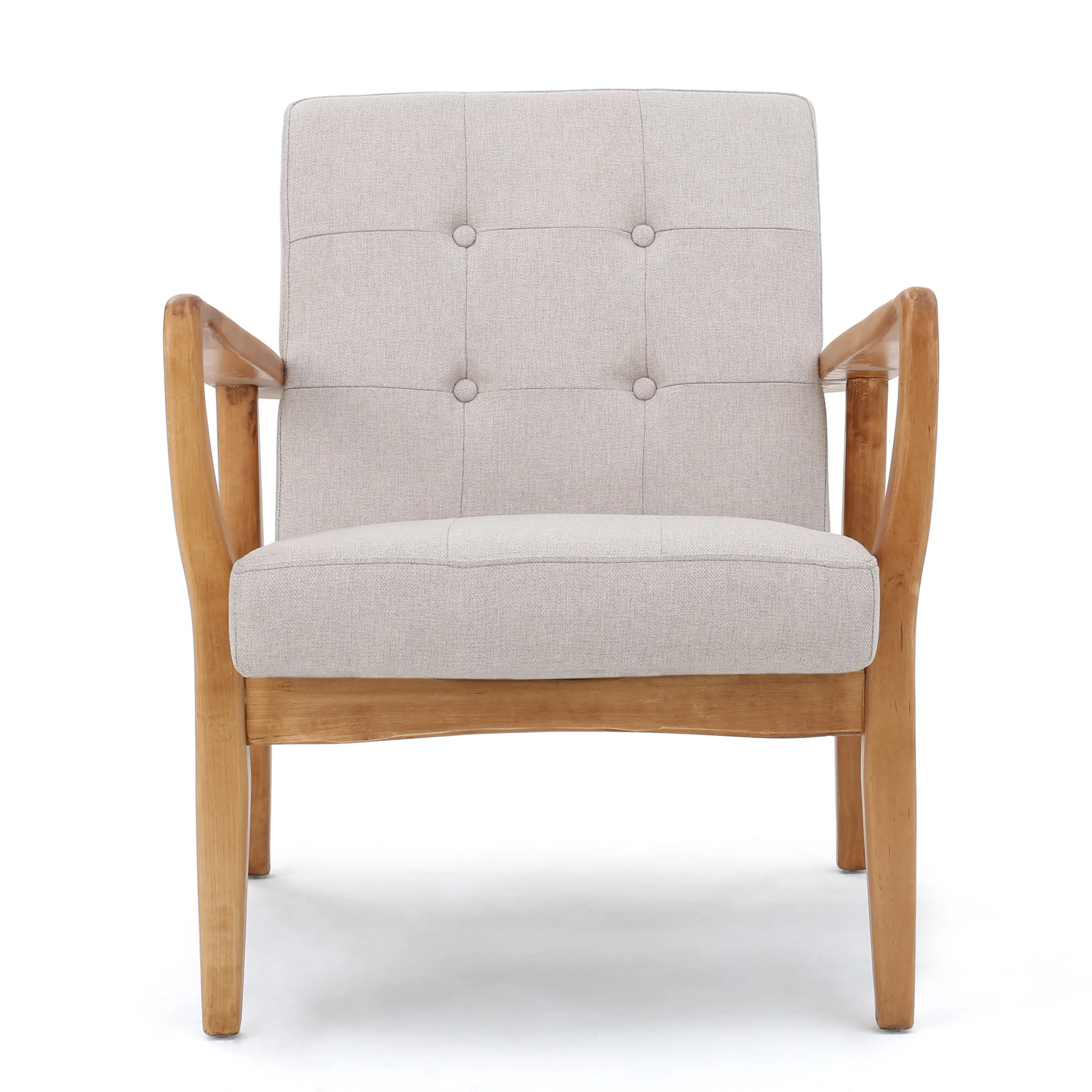 Gunther French-Style Contemporary Fabric Club Chair - furnishings