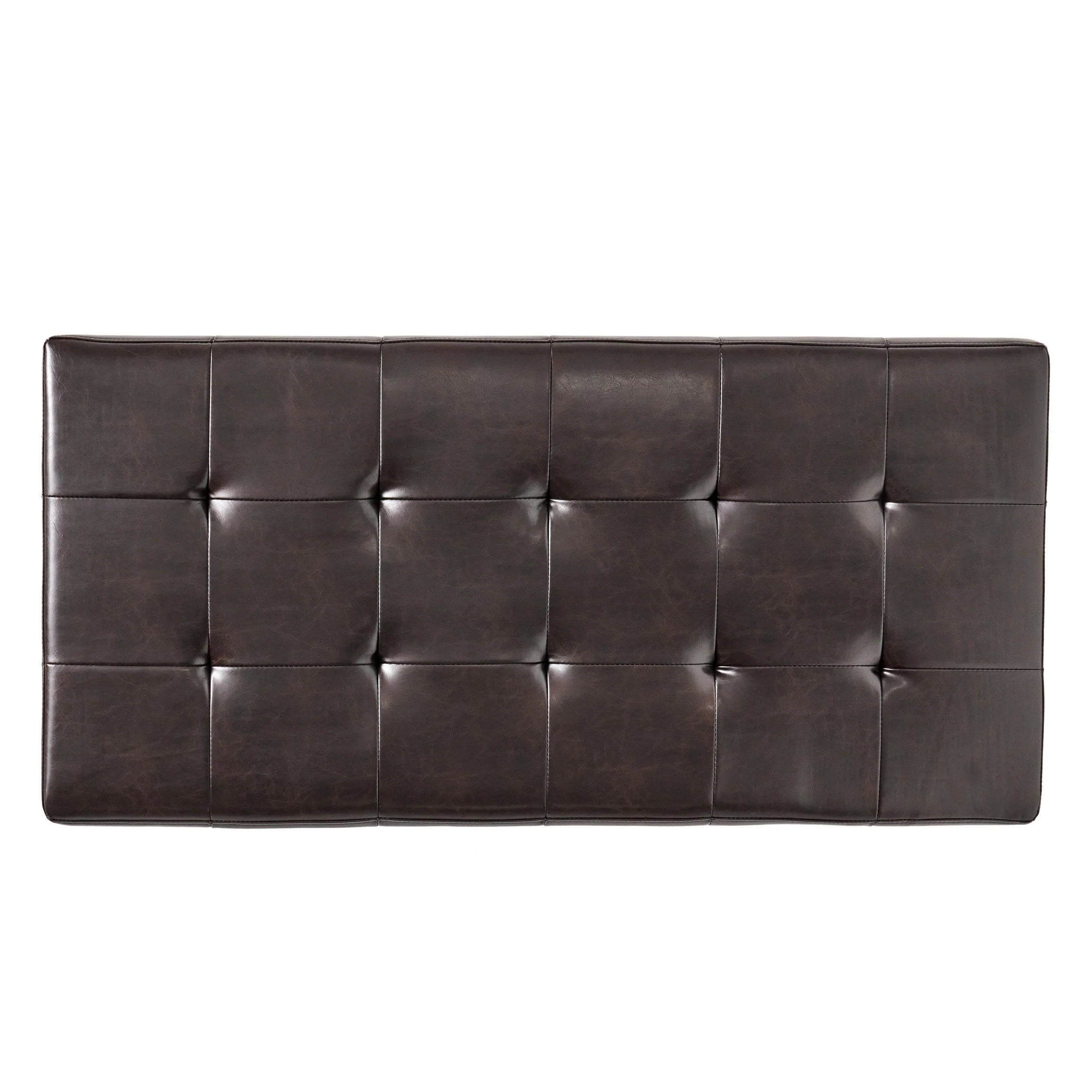 Felix Brown Wood Rectangle Storage Ottoman Coffee Table With Bottom Rack - furnishings