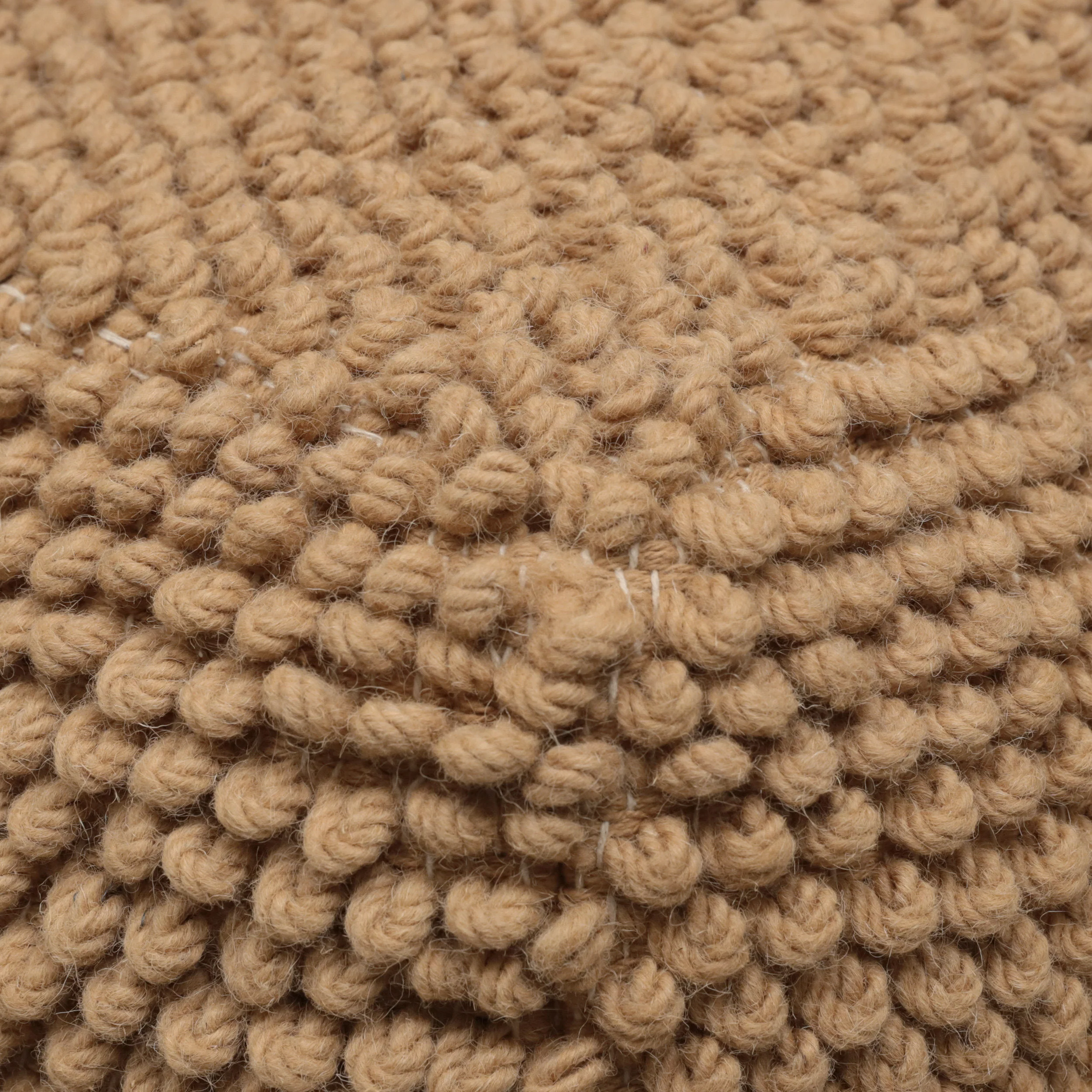 Wilsey Boho Handcrafted Tufted Fabric Square Pouf - furnishings