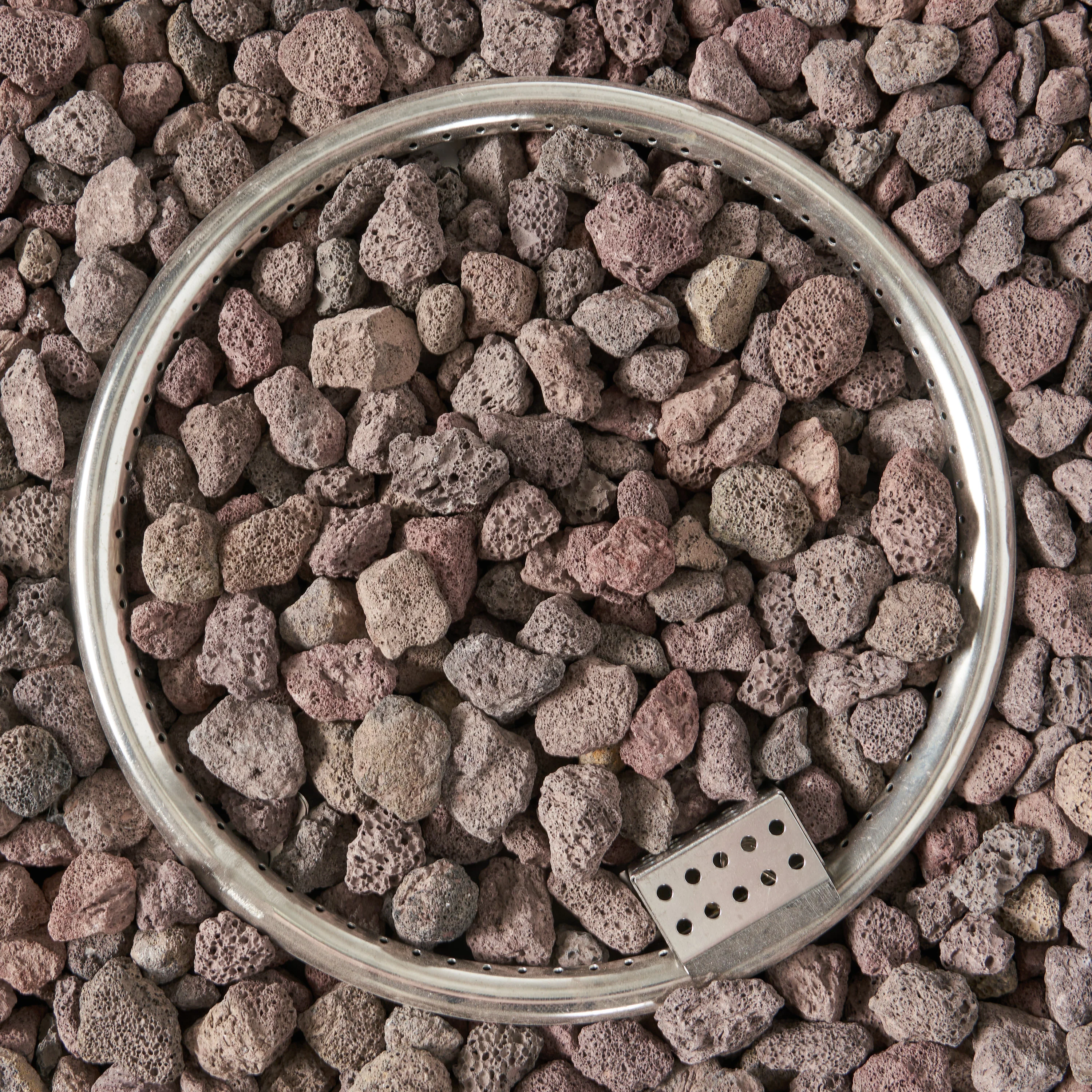 Hearth Outdoor 50,000 BTU Lightweight Concrete Square Fire Pit (No Tank Holder) - furnishings