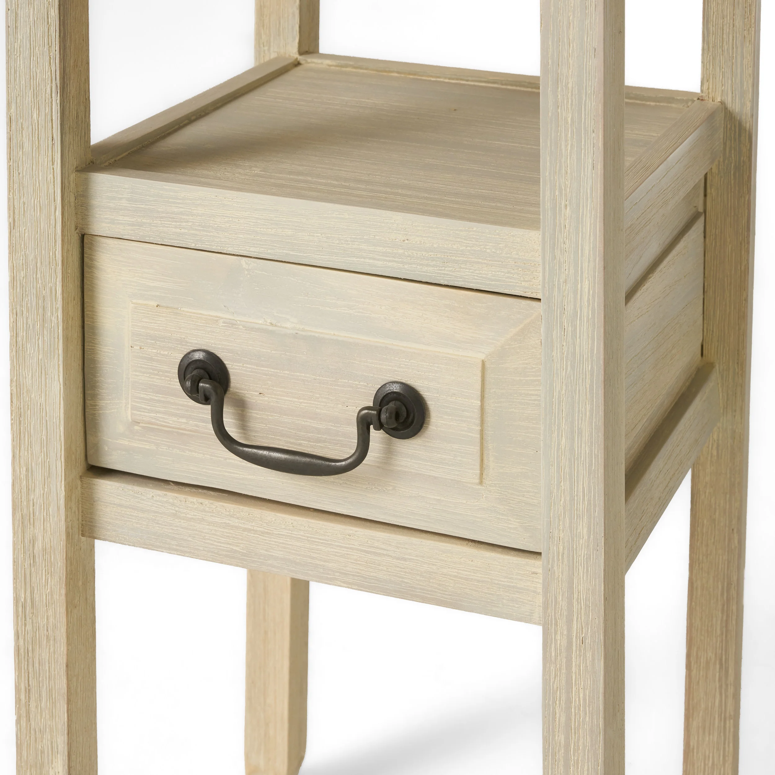 Noah Weathered Accent Table w/ Bottom Drawer - furnishings