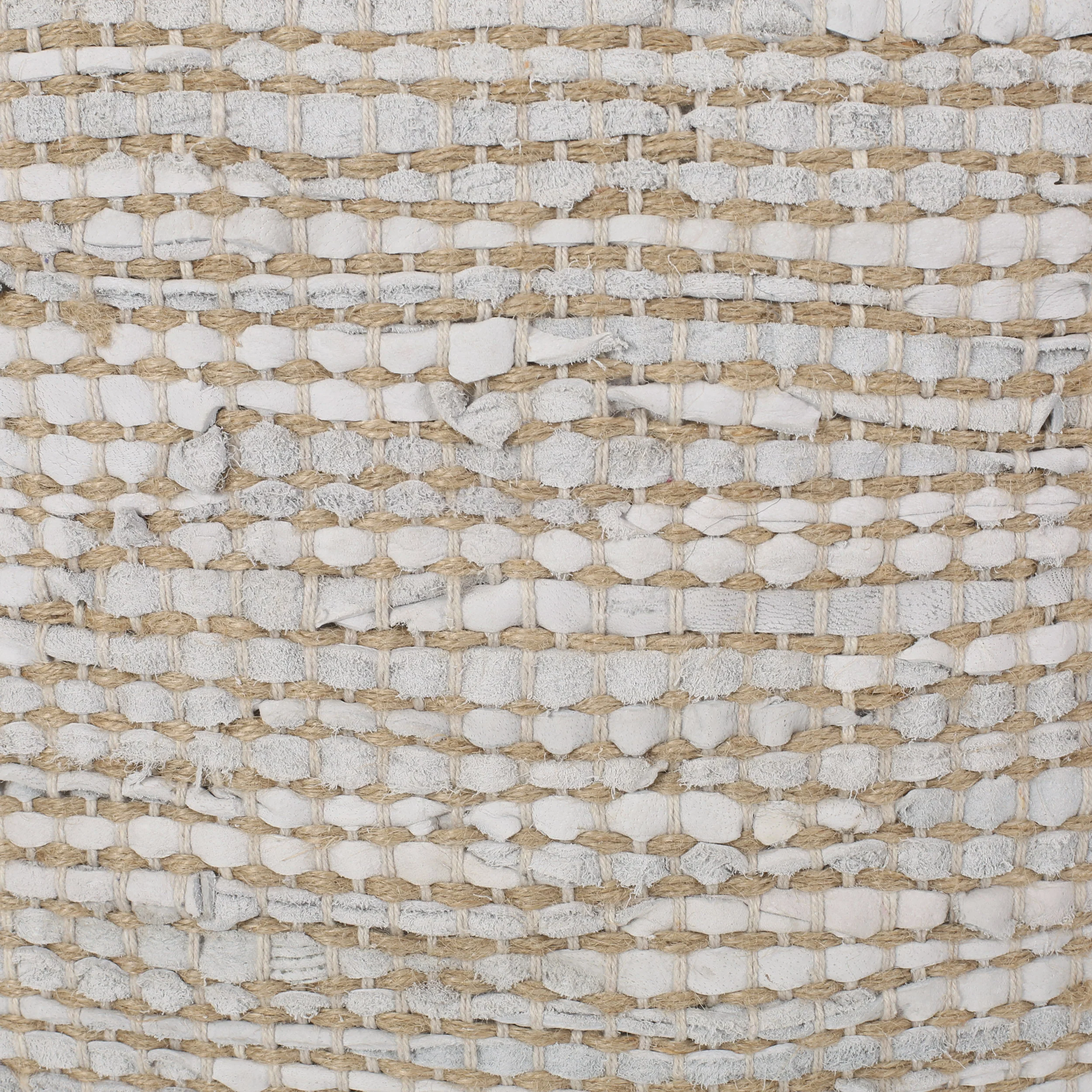 Glencoe Boho Handcrafted Fabric Cube Pouf - furnishings