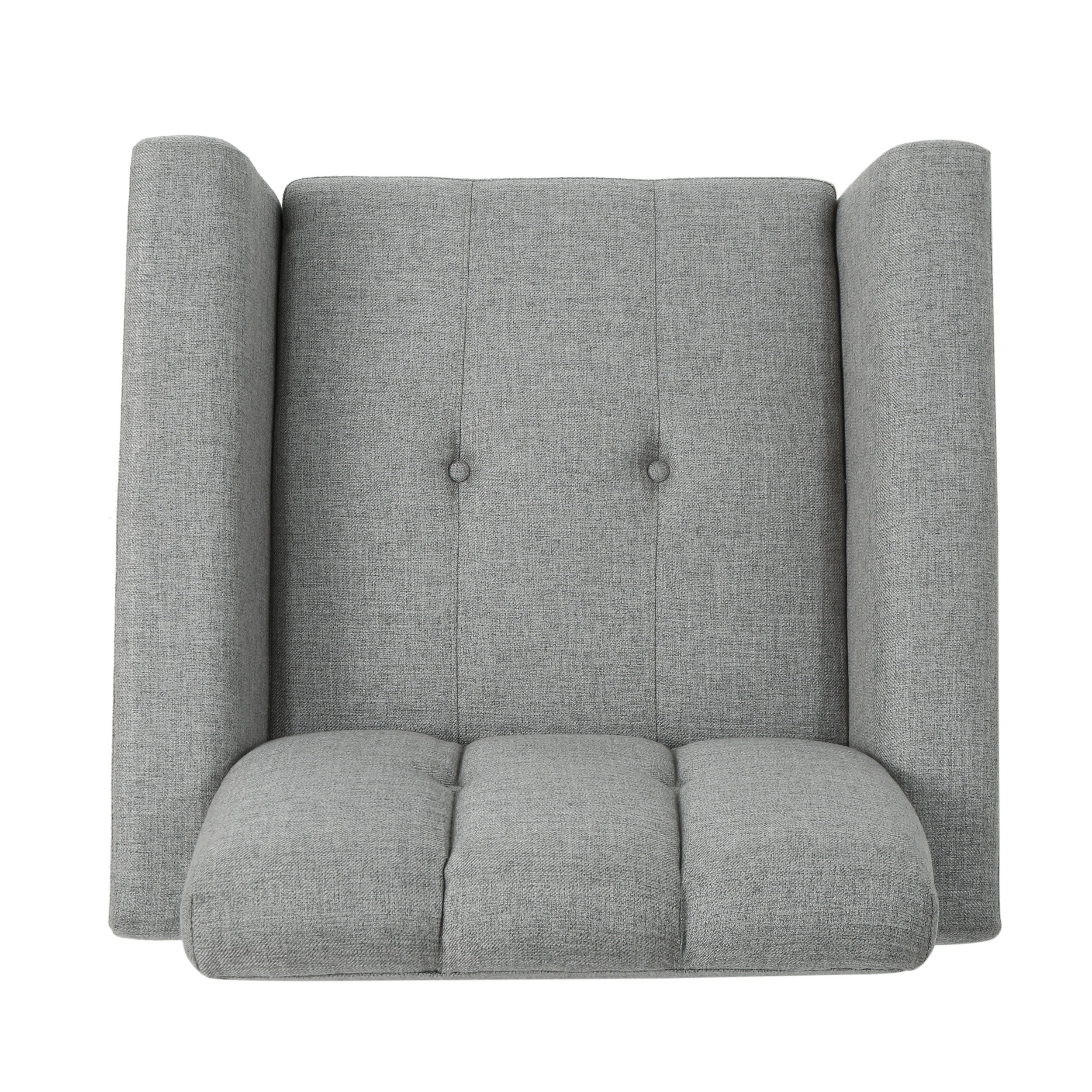 Angelica Mid-Century Modern 3-Piece Chairs & Couch Fabric Living Room Set - furnishings