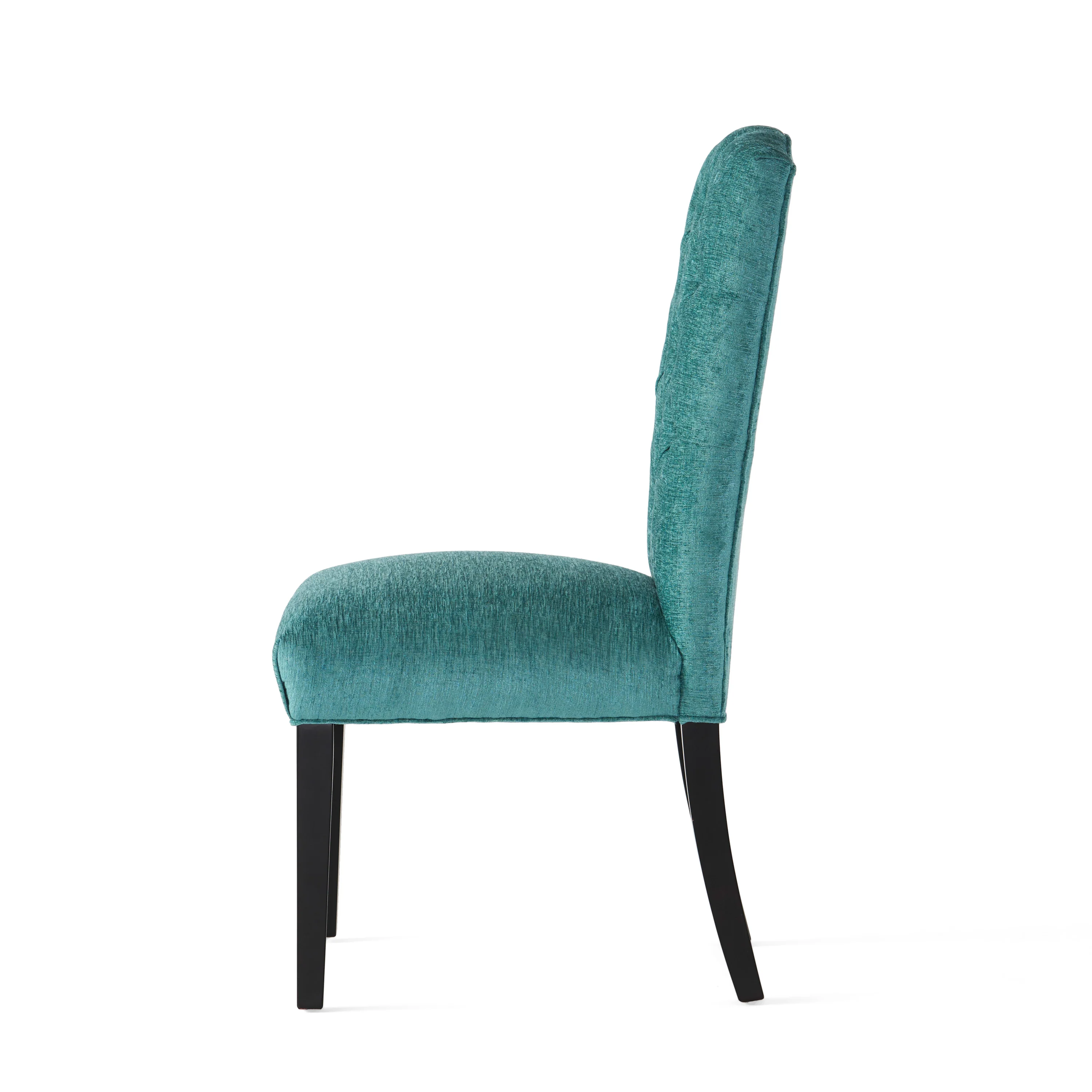 Clark Button Tufted Fabric Dining Chair with Tapered Legs, Set of 2 - furnishings