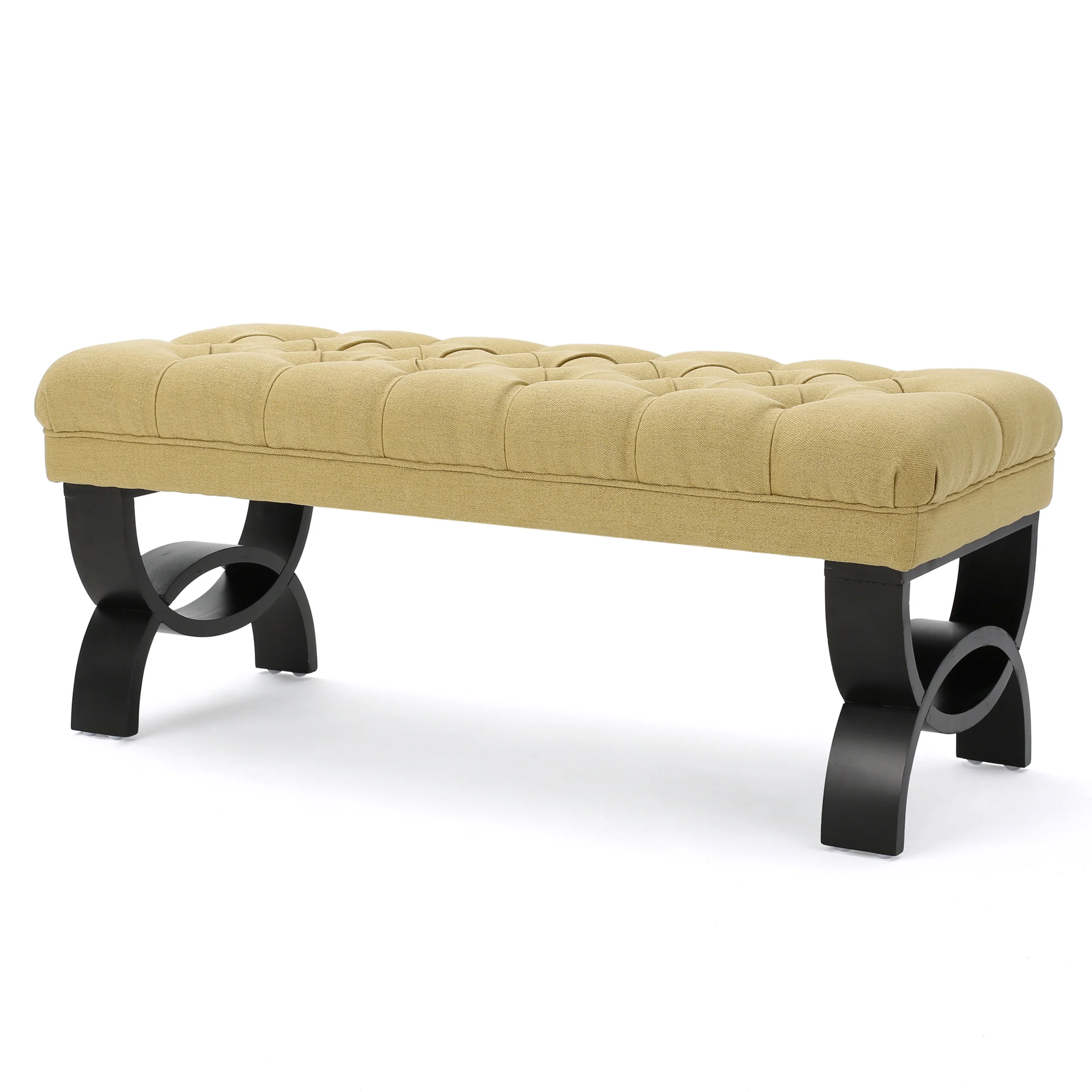 Reddington Tufted Fabric Ottoman Bench - furnishings