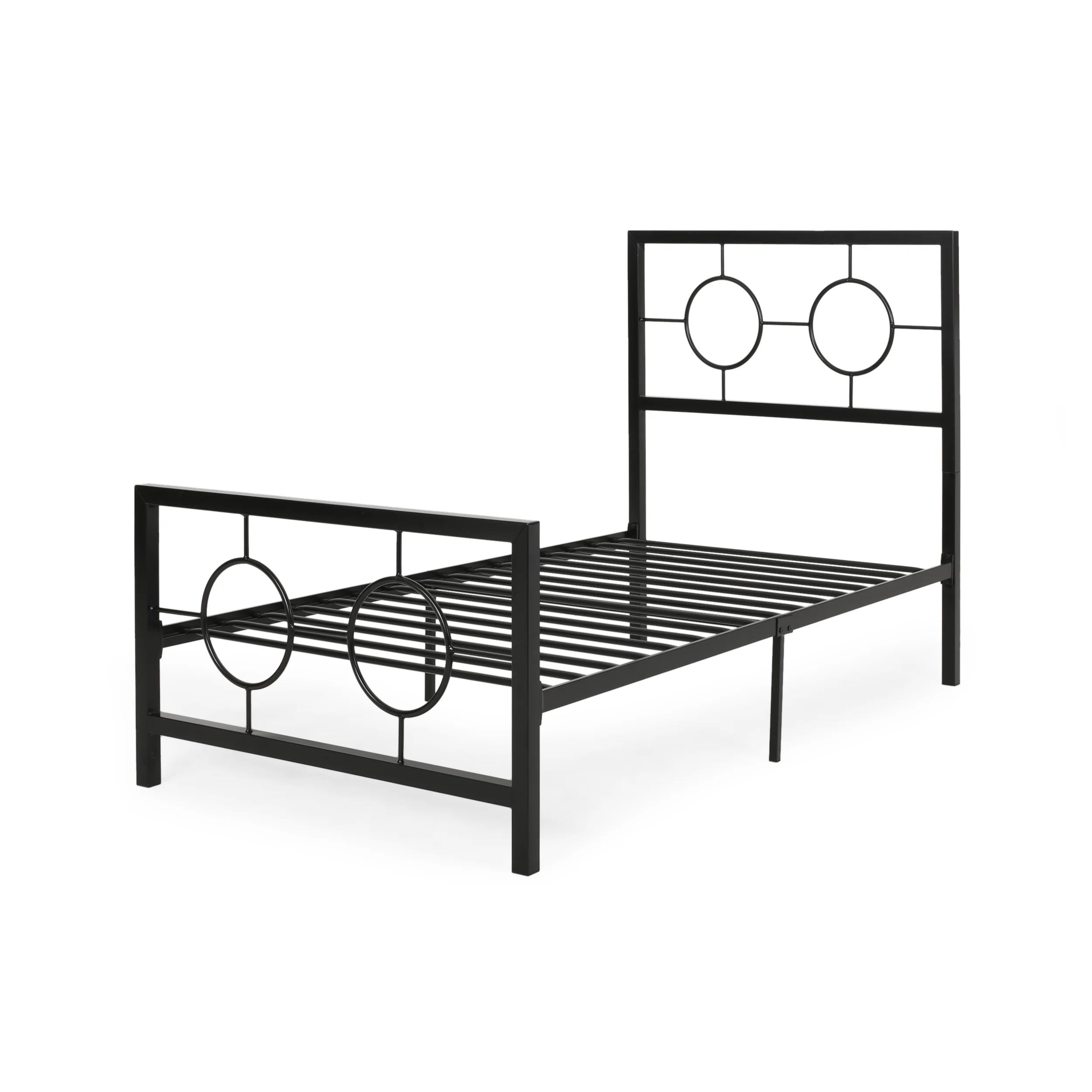 Doris Modern Iron Twin Bed - furnishings