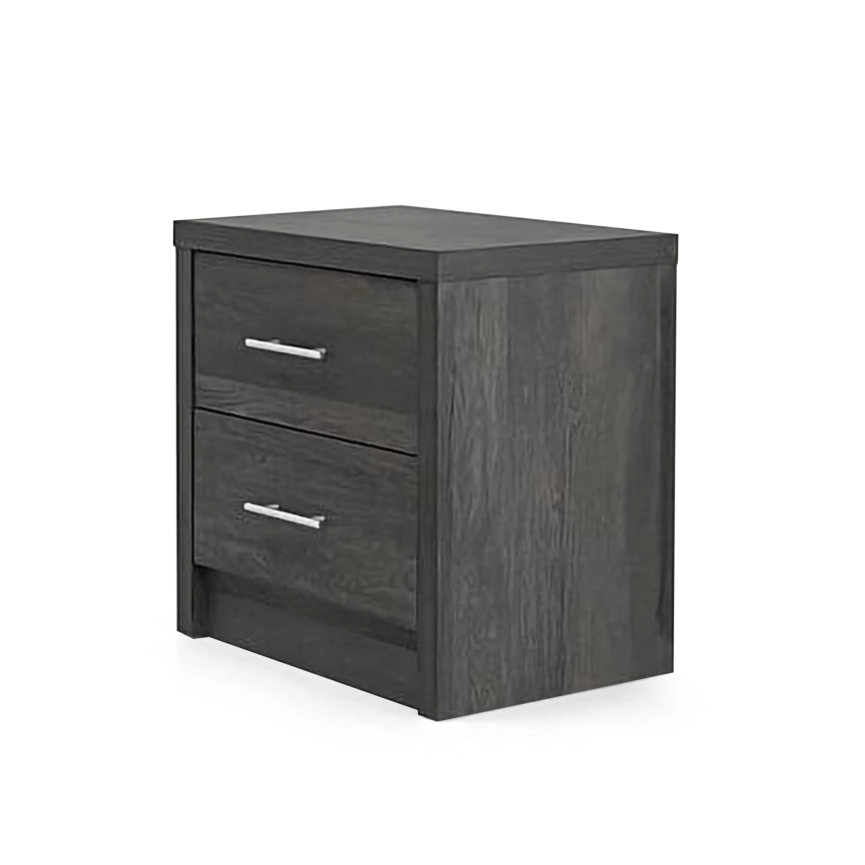 Marlette Modern Faux Wood 2 Drawer Nightstand - furnishings