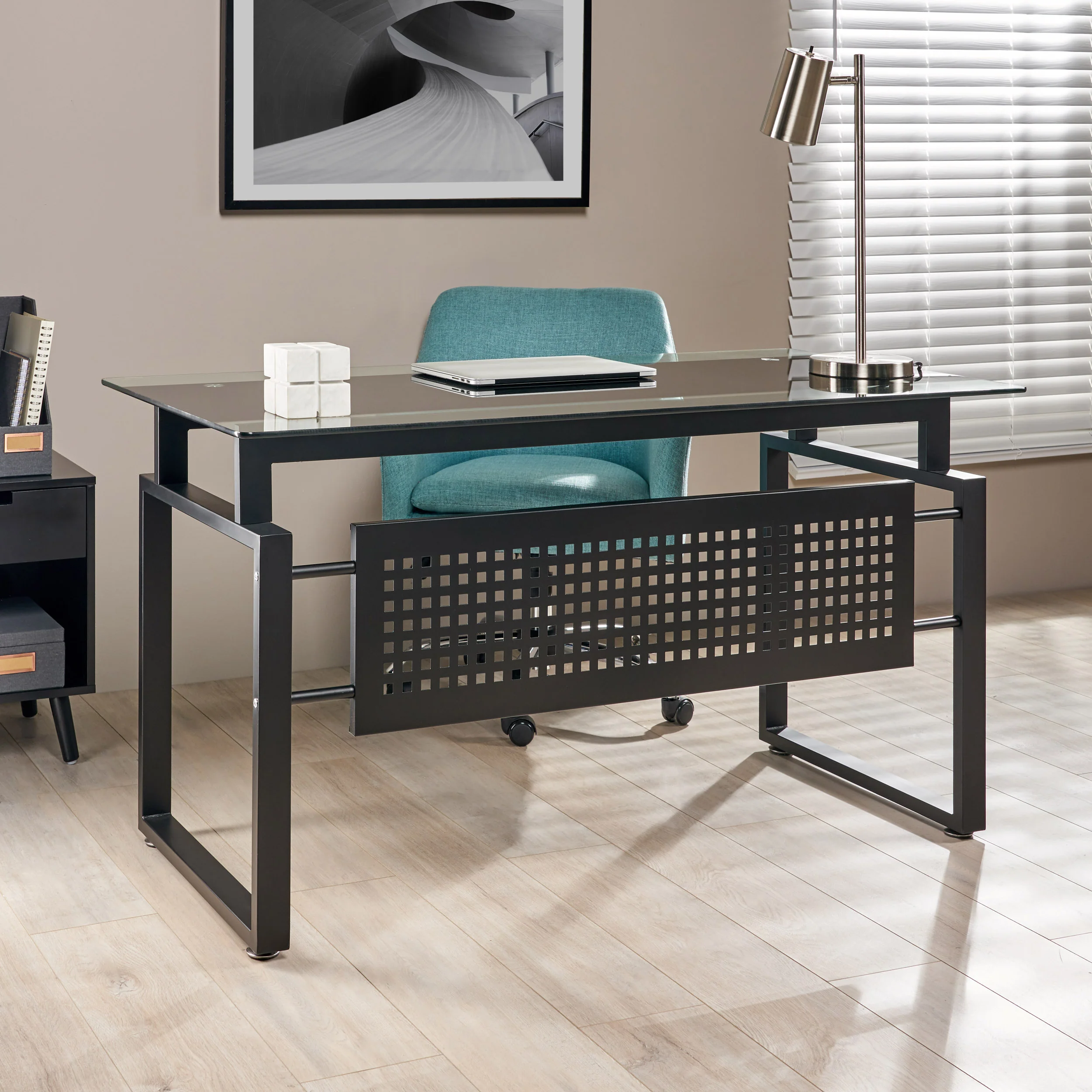 Phoenix Glass Computer Desk - furnishings