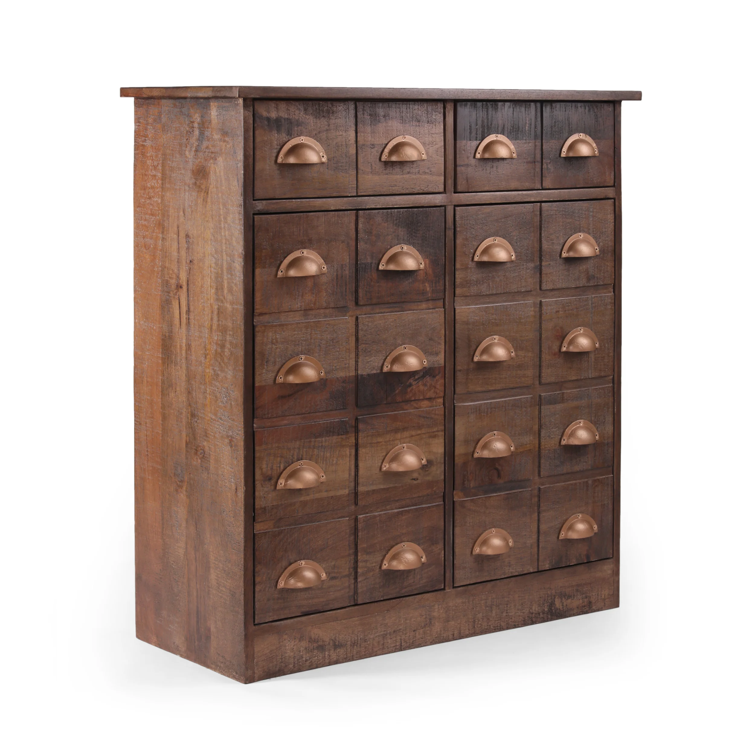 Tift Handcrafted Boho Mango Wood Cabinet - furnishings