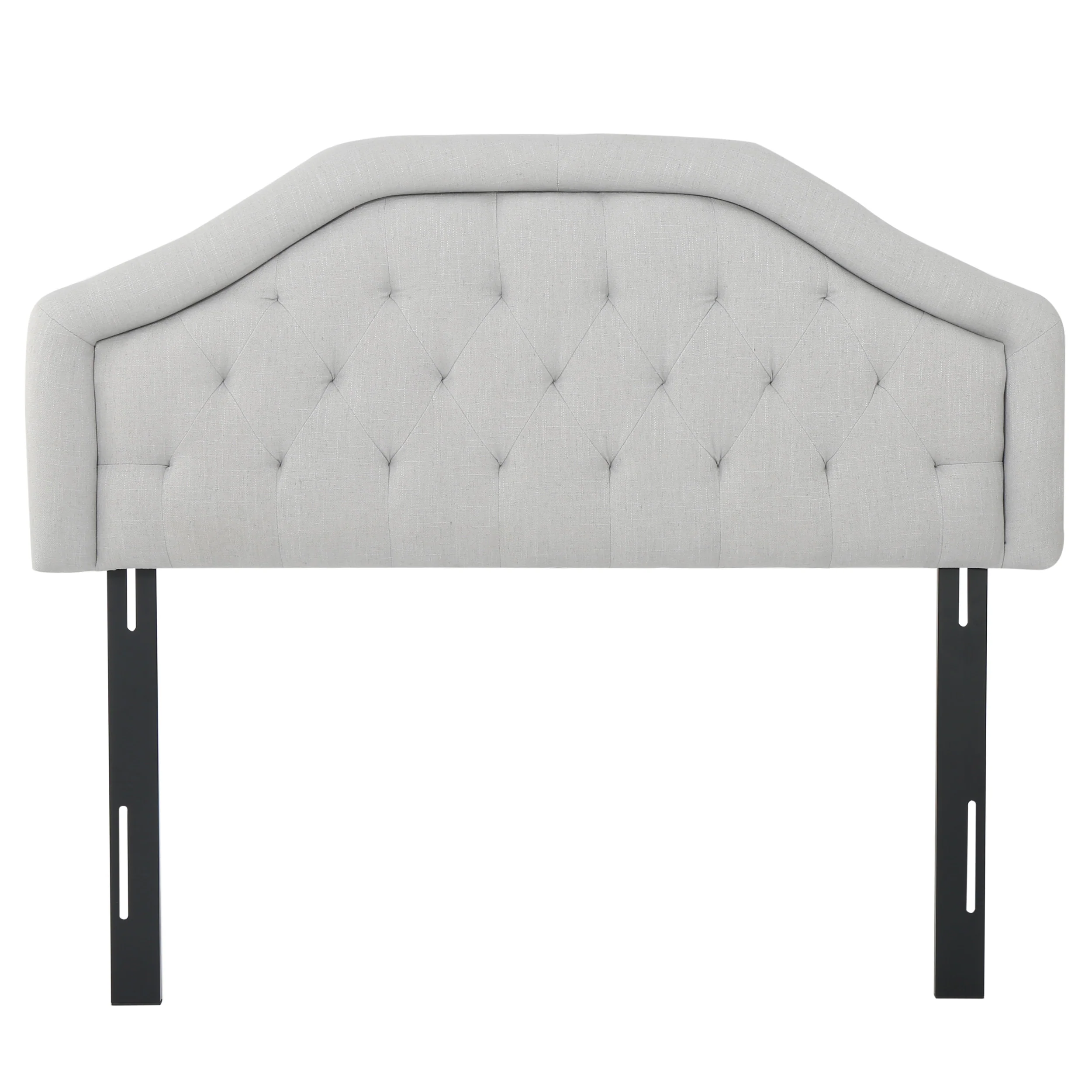 Celina Queen Tufted Adjustable Fabric Headboard - furnishings