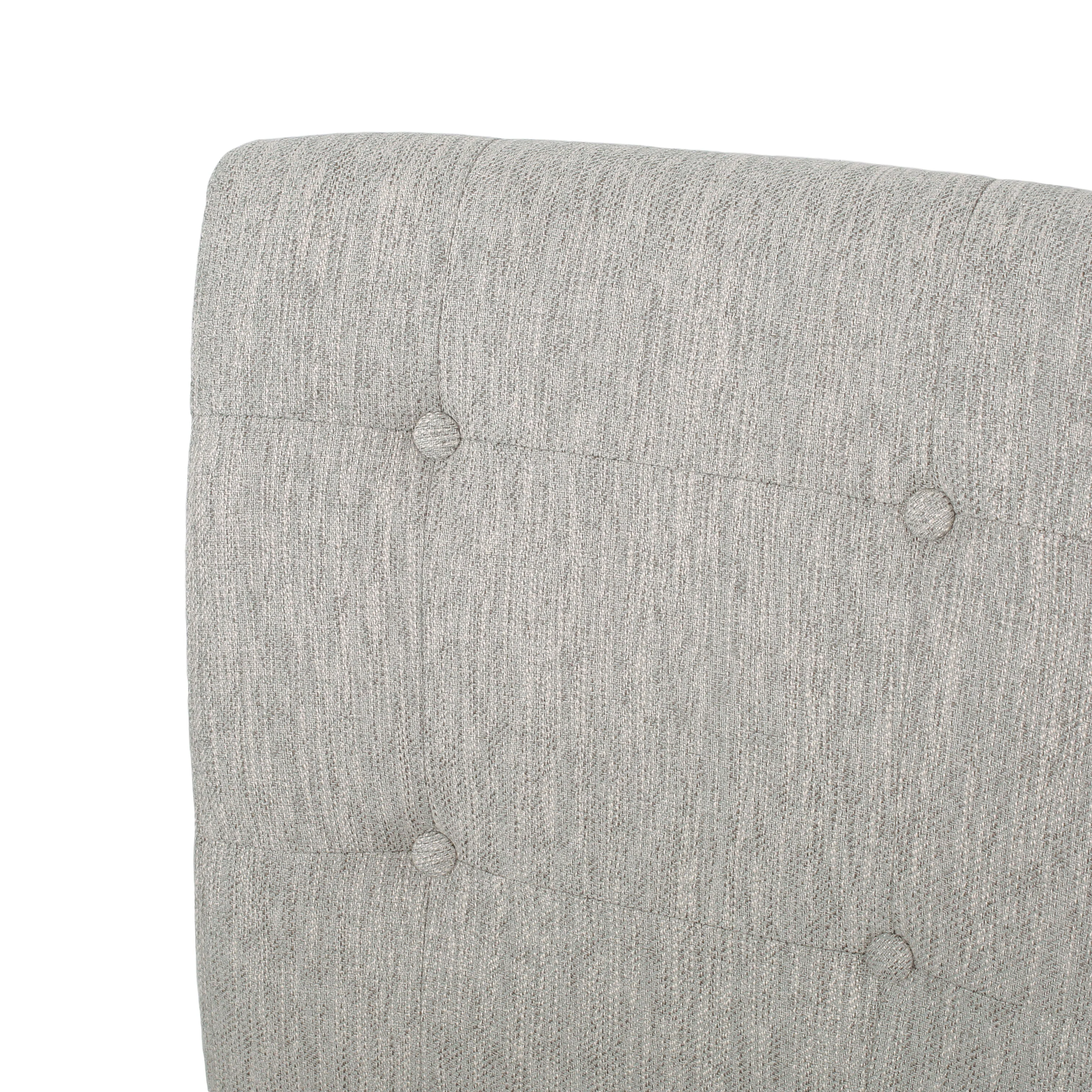 Dellroy Contemporary Fabric Button Tufted 26 Inch Counter Stools, Set of 2 - furnishings