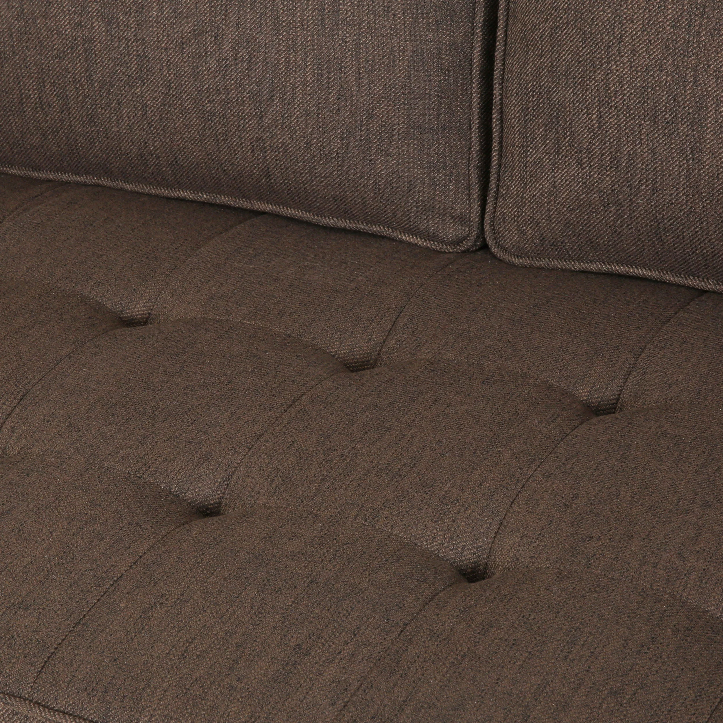 Divith Contemporary Tufted Fabric 3 Seater Sofa - furnishings