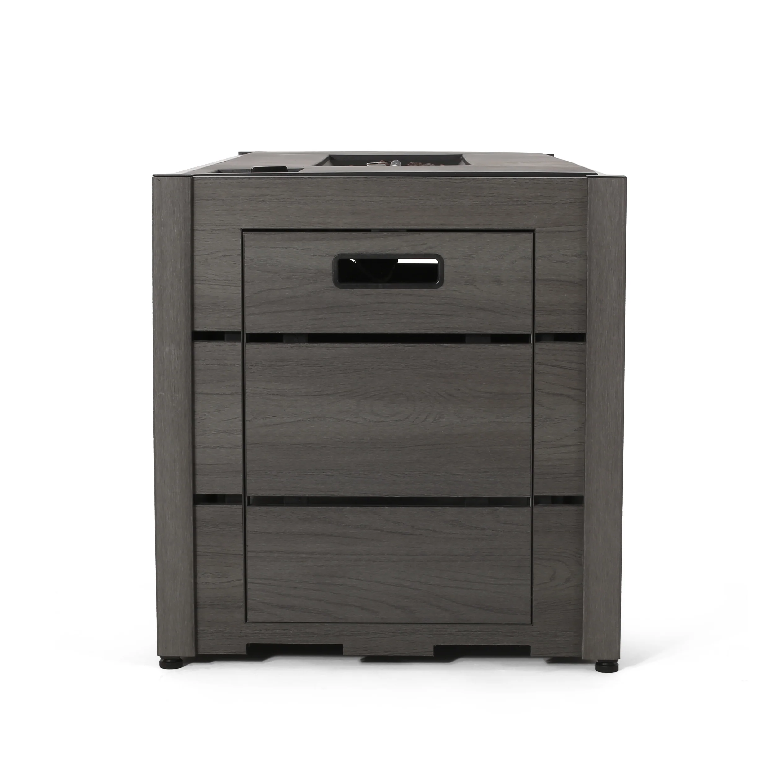 Suches Archie Outdoor 40,000 BTU Rectangle Fire Pit - furnishings