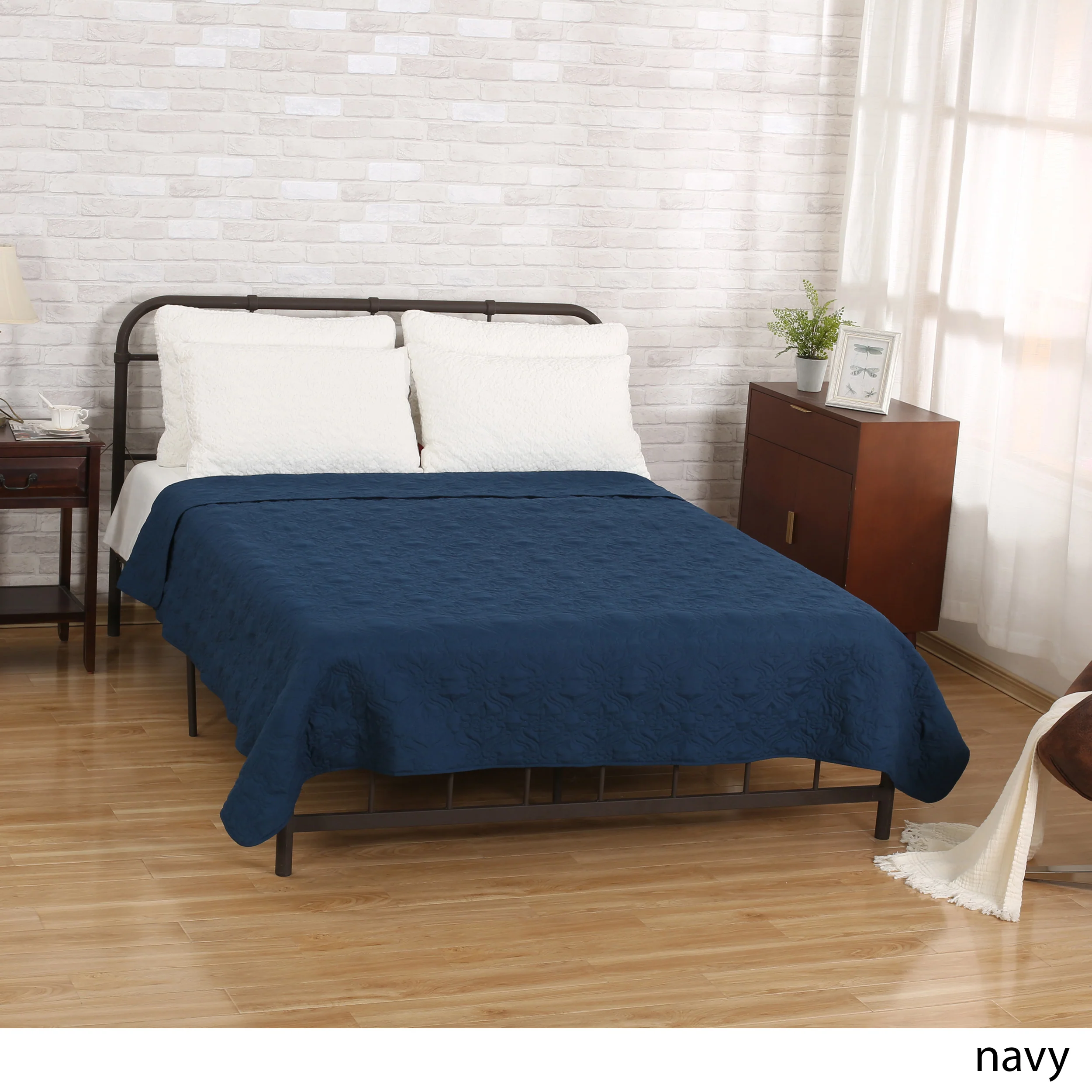 Landyn Double Bed Fabric Quilt - furnishings