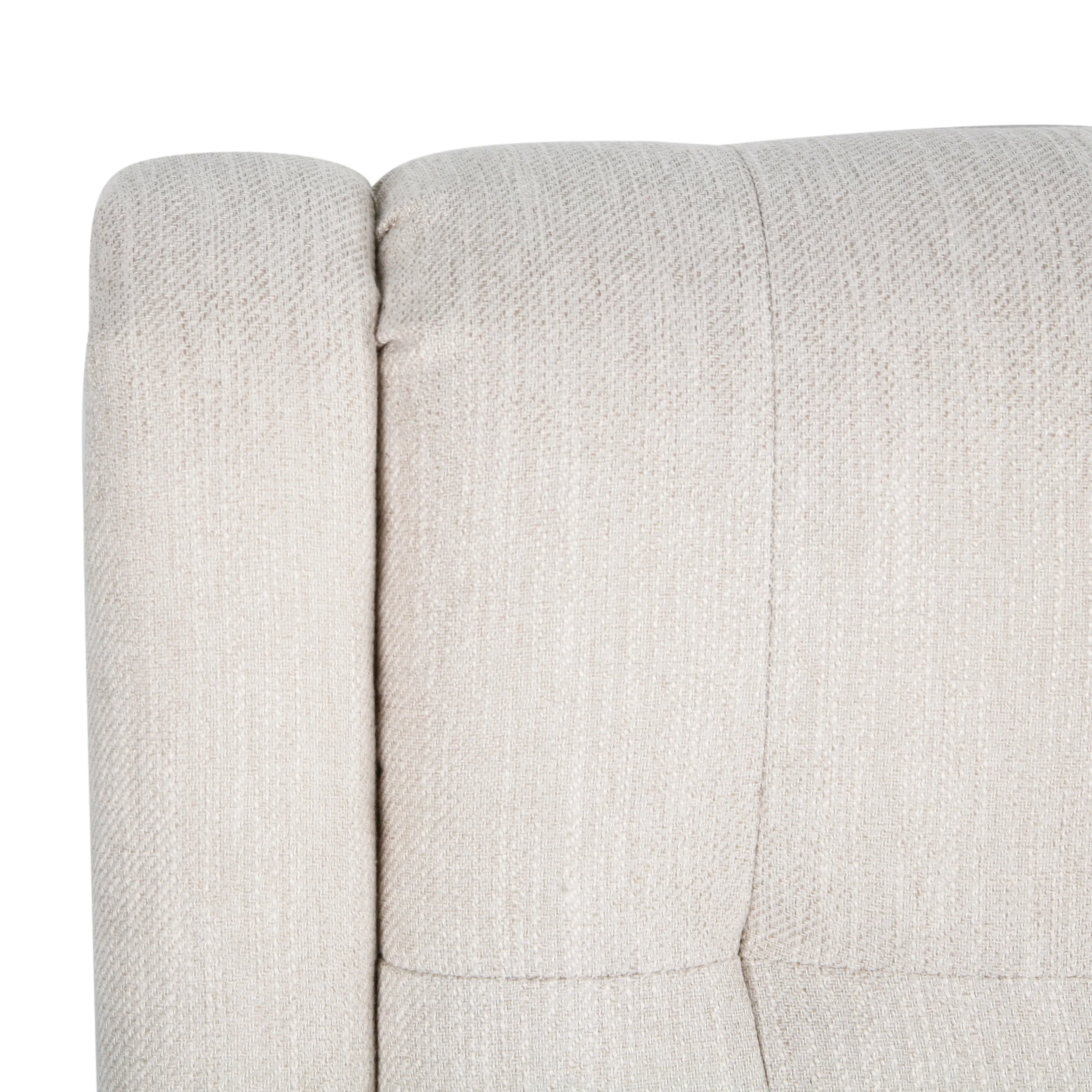 Marla Mid-Century Modern High Back Fabric Settee with Nailhead Trim - furnishings