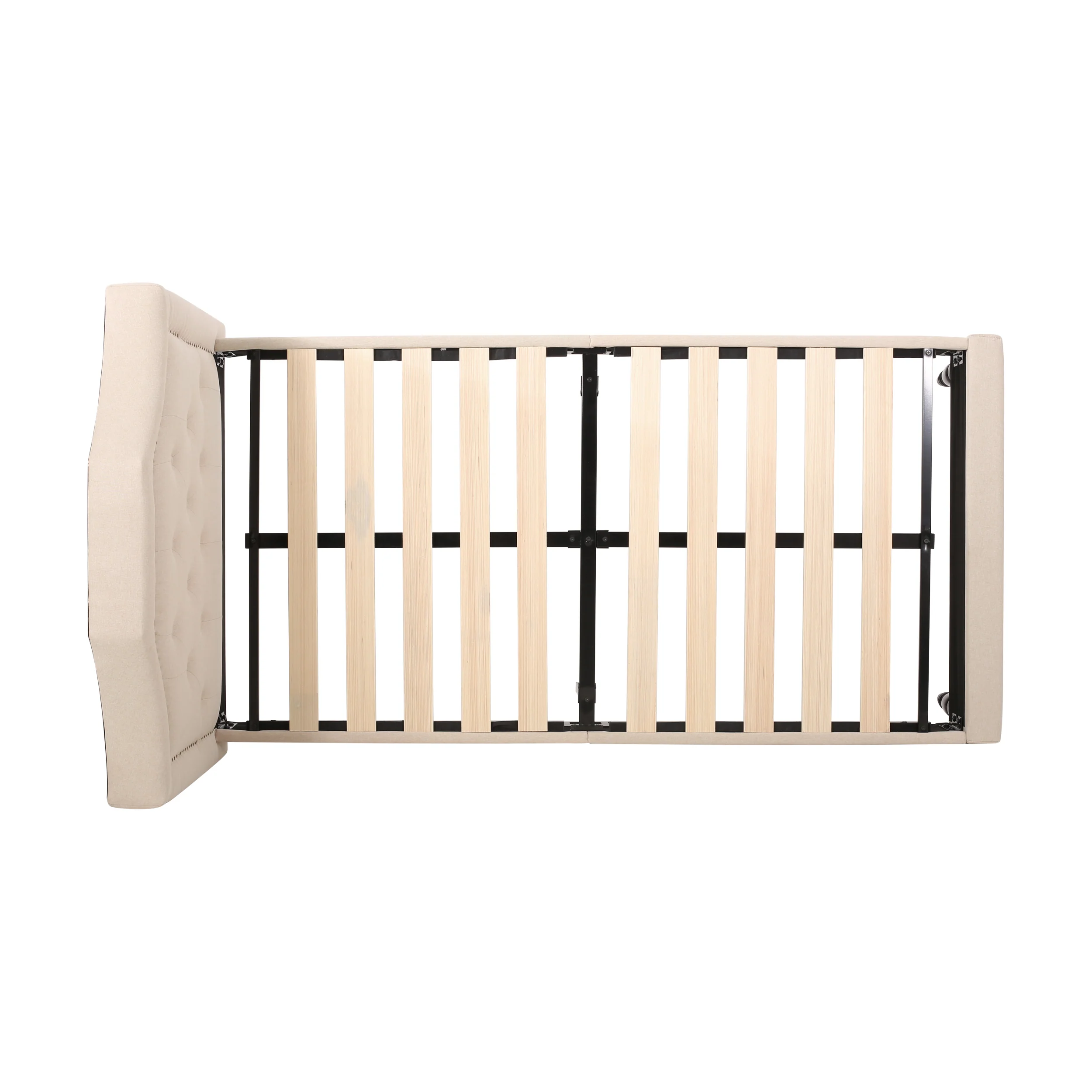 Renee Contemporary Upholstered Twin Bed Platform - furnishings
