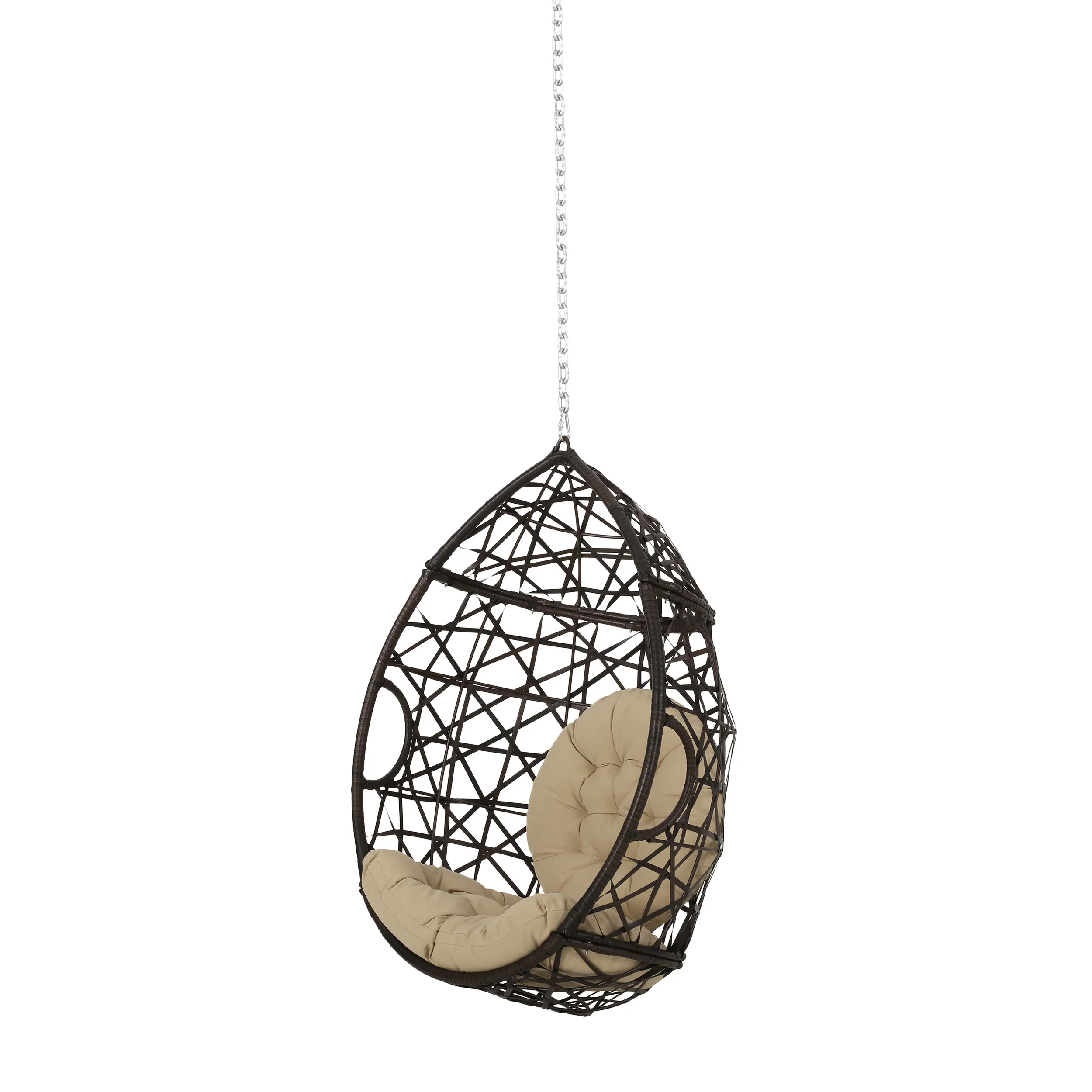 Layden Indoor/Outdoor Wicker Hanging Egg / Teardrop Chair (NO STAND) - furnishings