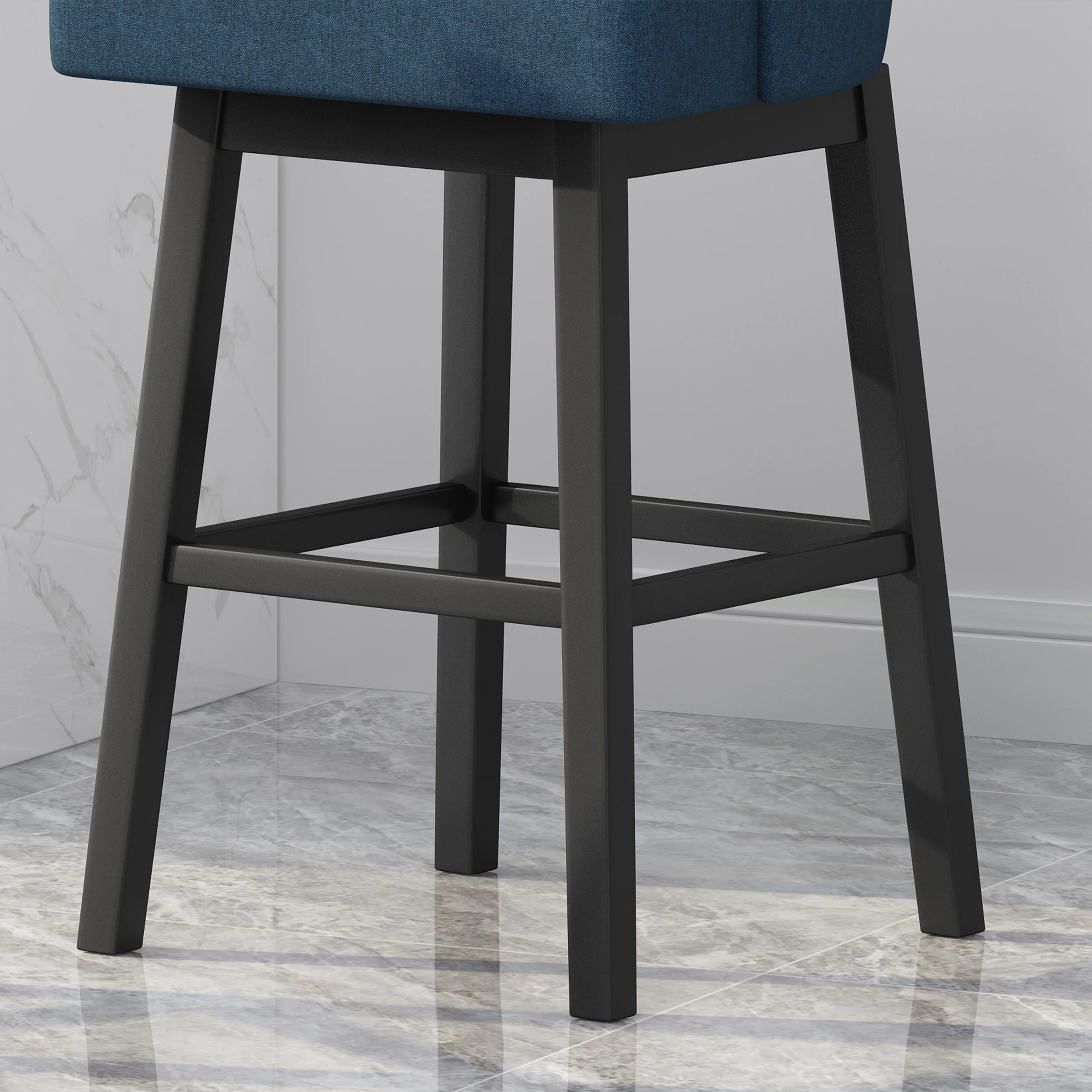Andriel Modern Upholstered Swivel Bar Stool - furnishings