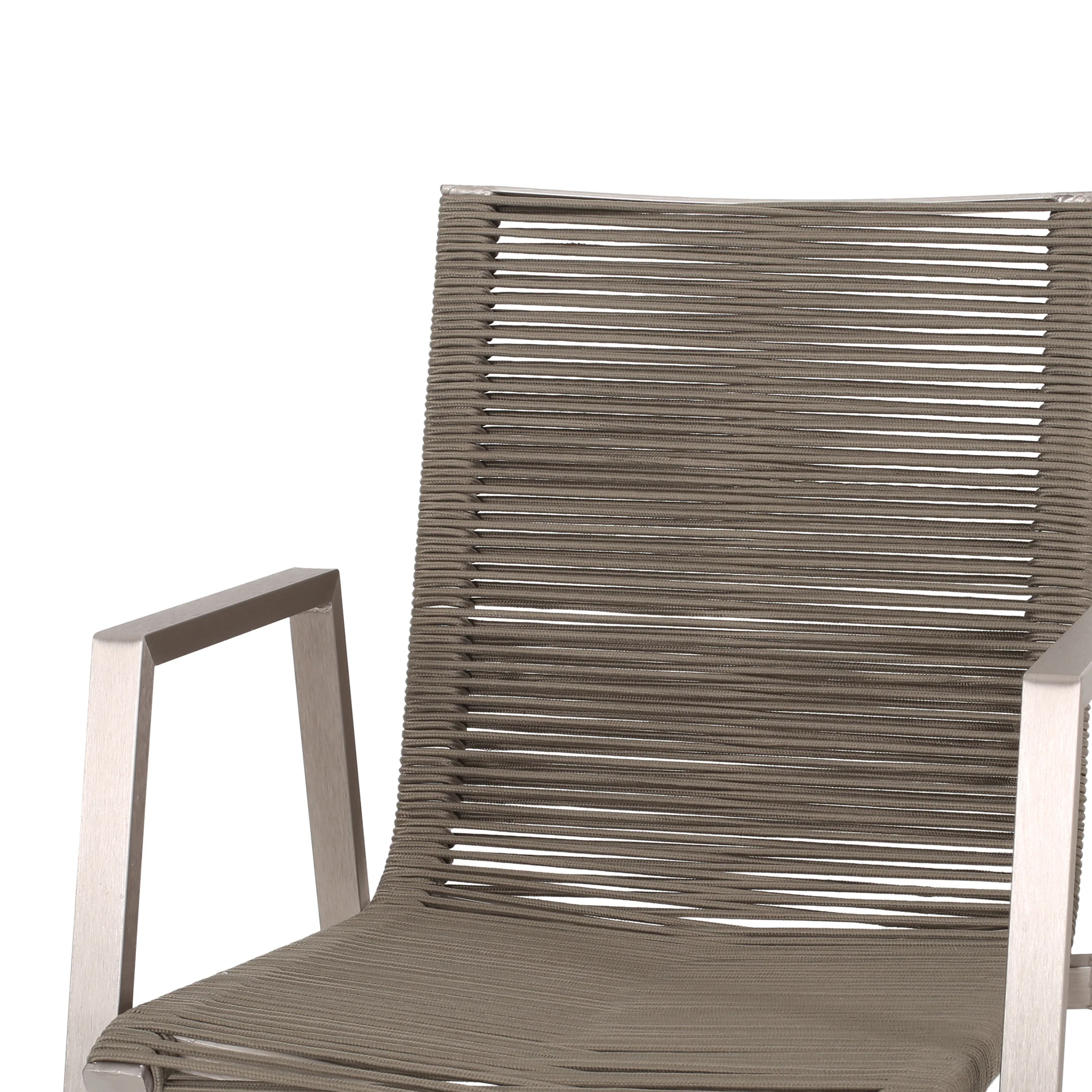 Amir Outdoor Modern 6 Seater Aluminum Dining Set with Tempered Glass Top - furnishings