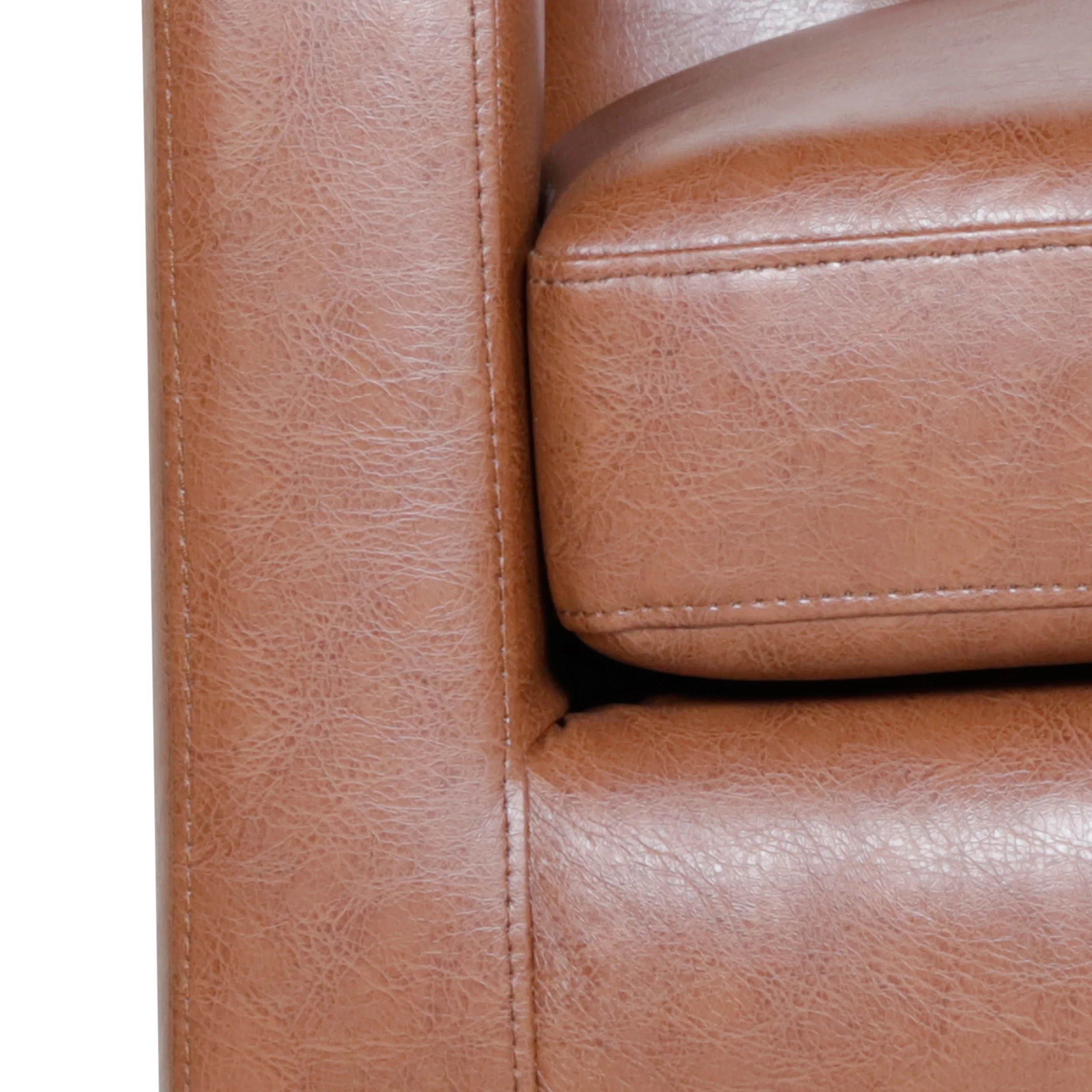 Aragon Contemporary Faux Leather Tufted Accent Chair - furnishings