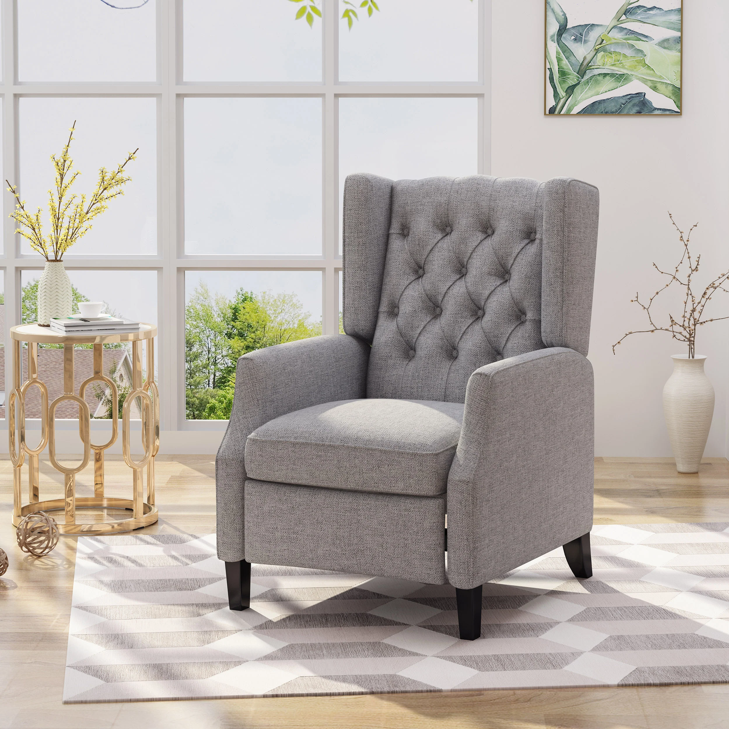 Diana Traditional Wingback Recliner - furnishings