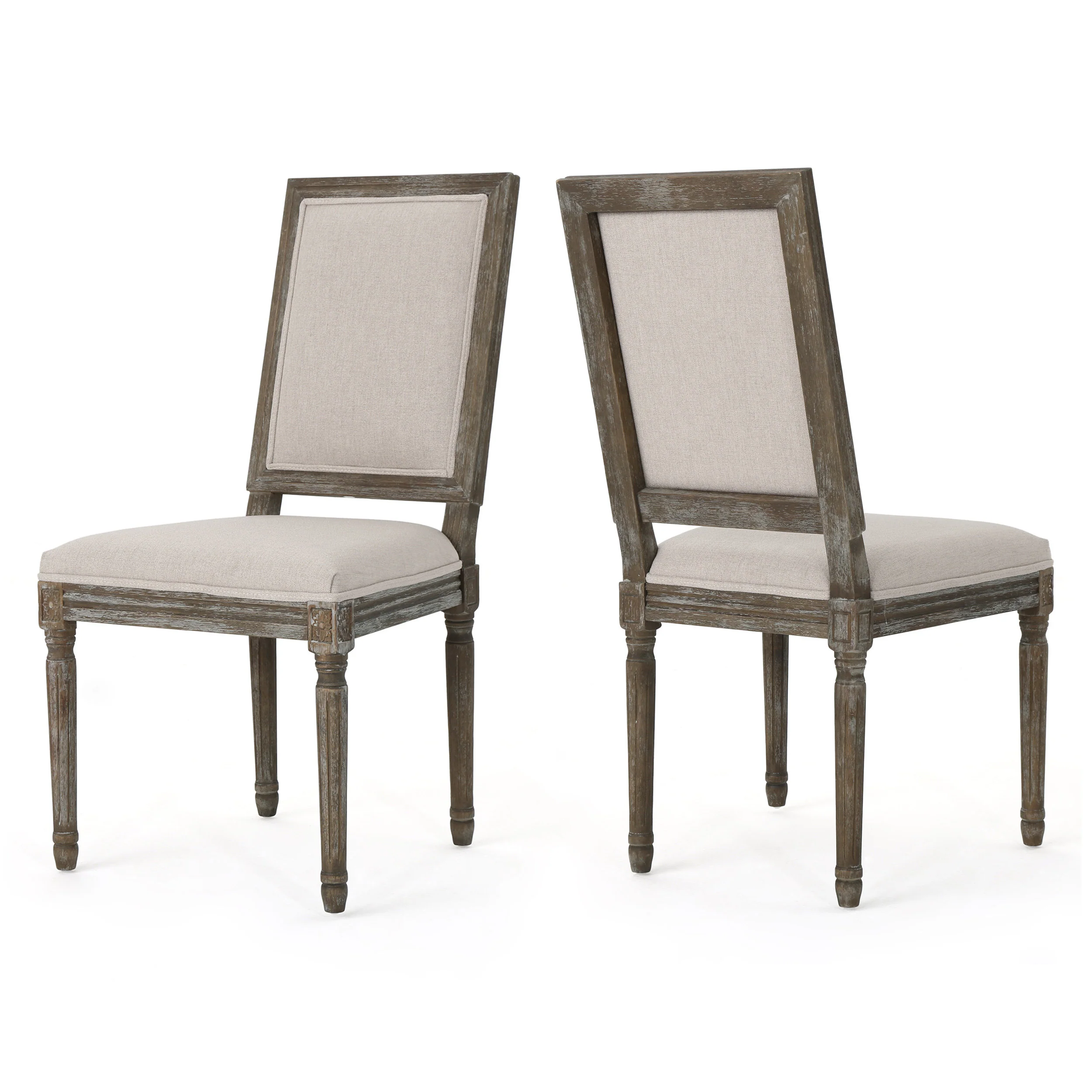 Margaret Traditional Fabric Dining Chairs (Set of 2) - furnishings