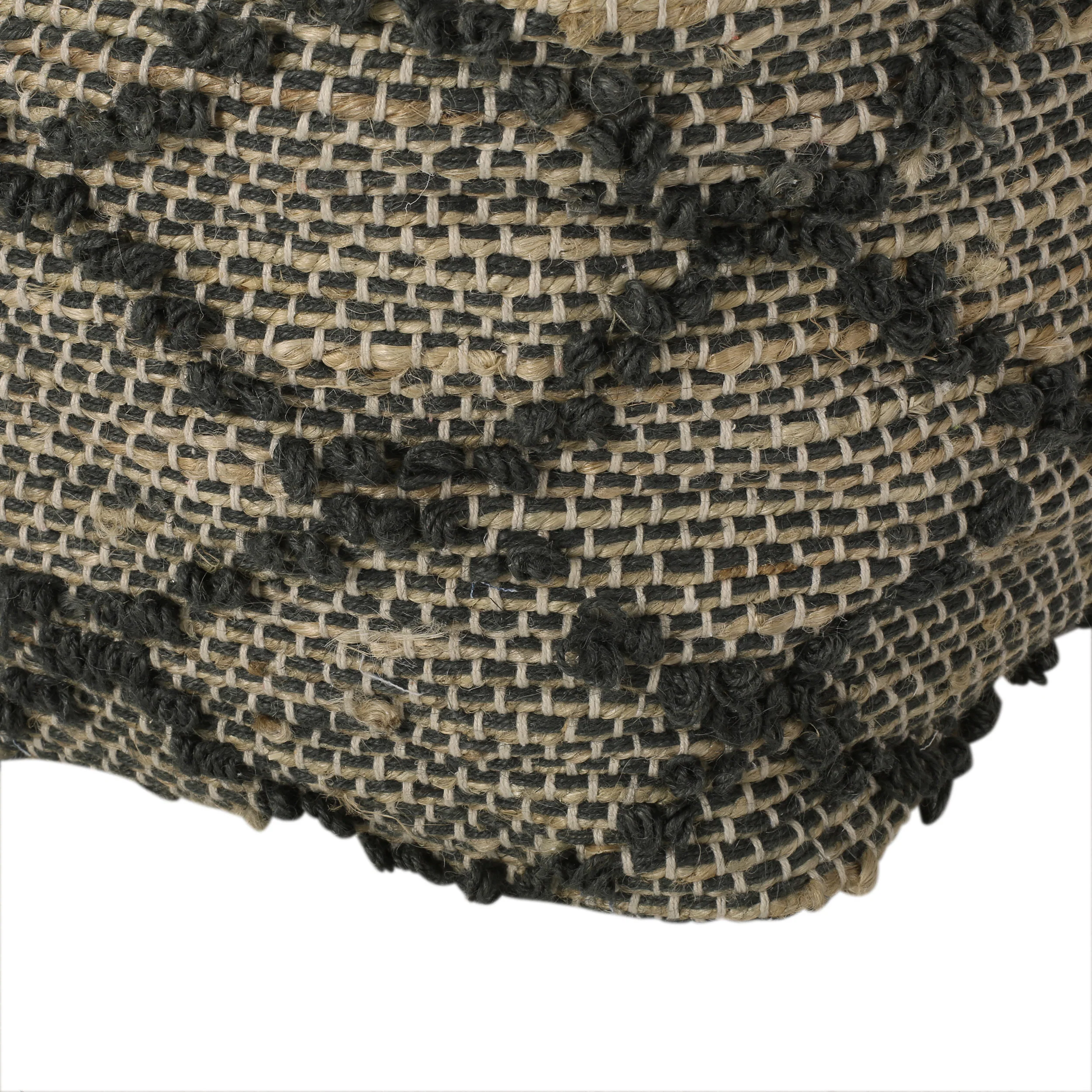 Cimarron Handcrafted Boho Fabric Cube Pouf - furnishings