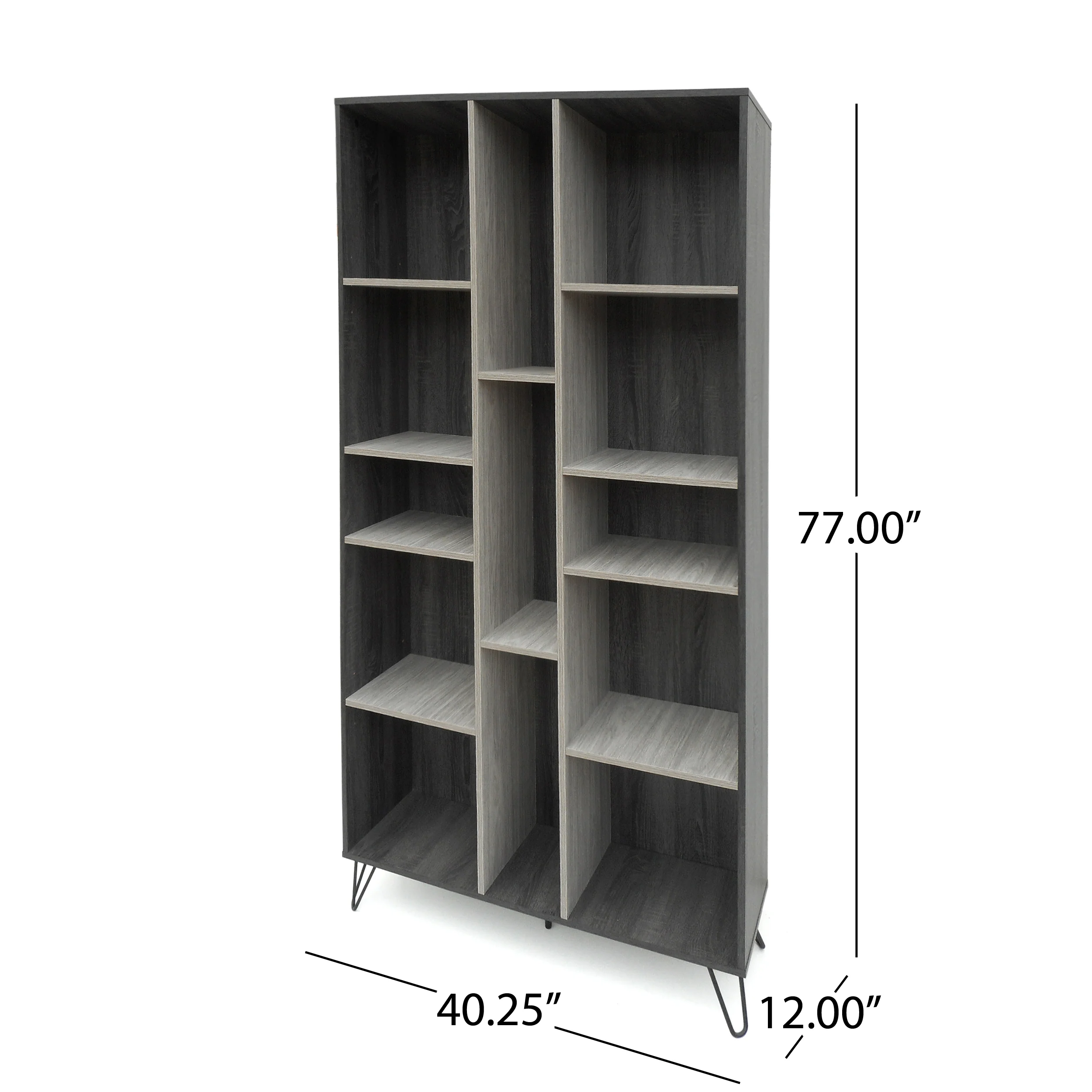 Dora Mid Century 3 Piece TV Stand & Bookcases Set - furnishings
