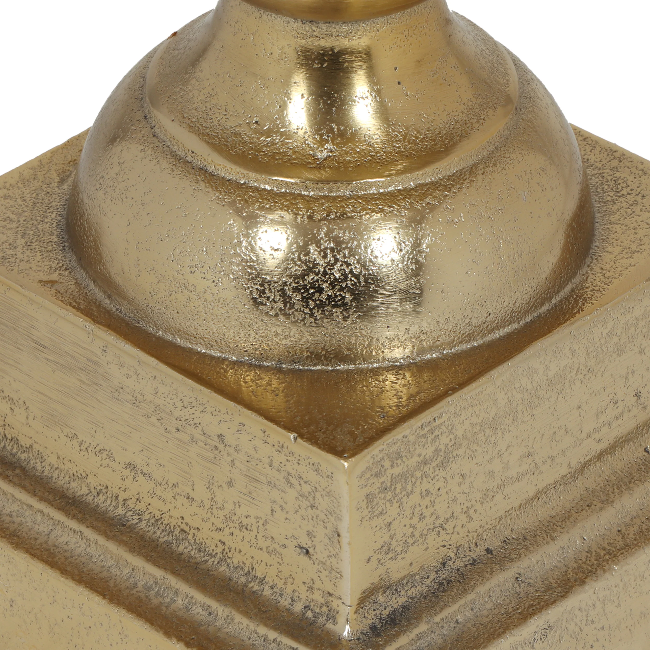 Rosher Handcrafted Aluminum Champagne Cooler, Raw Gold - furnishings