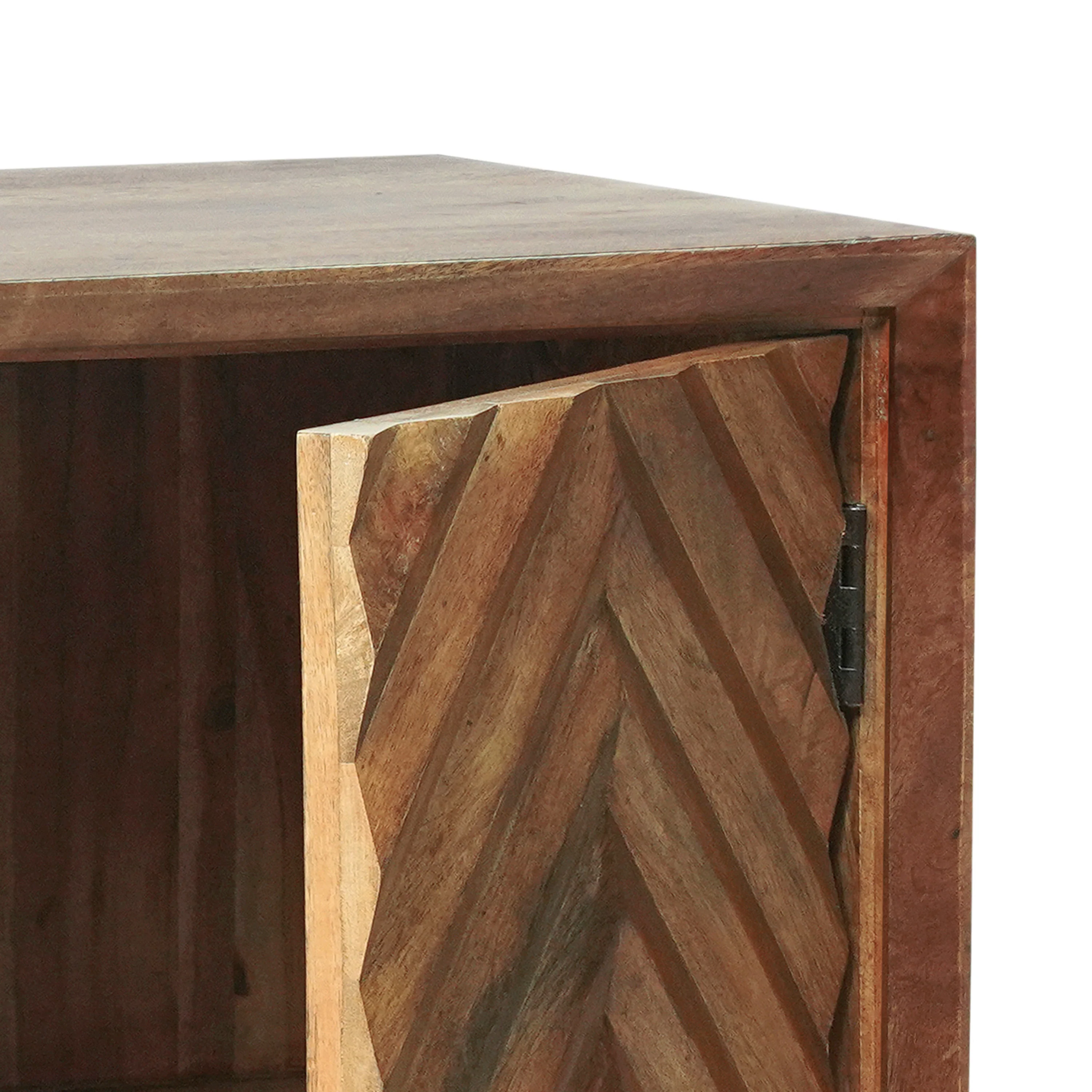 Yordani Mid-Century Modern Handcrafted Mango Wood Sideboard - furnishings