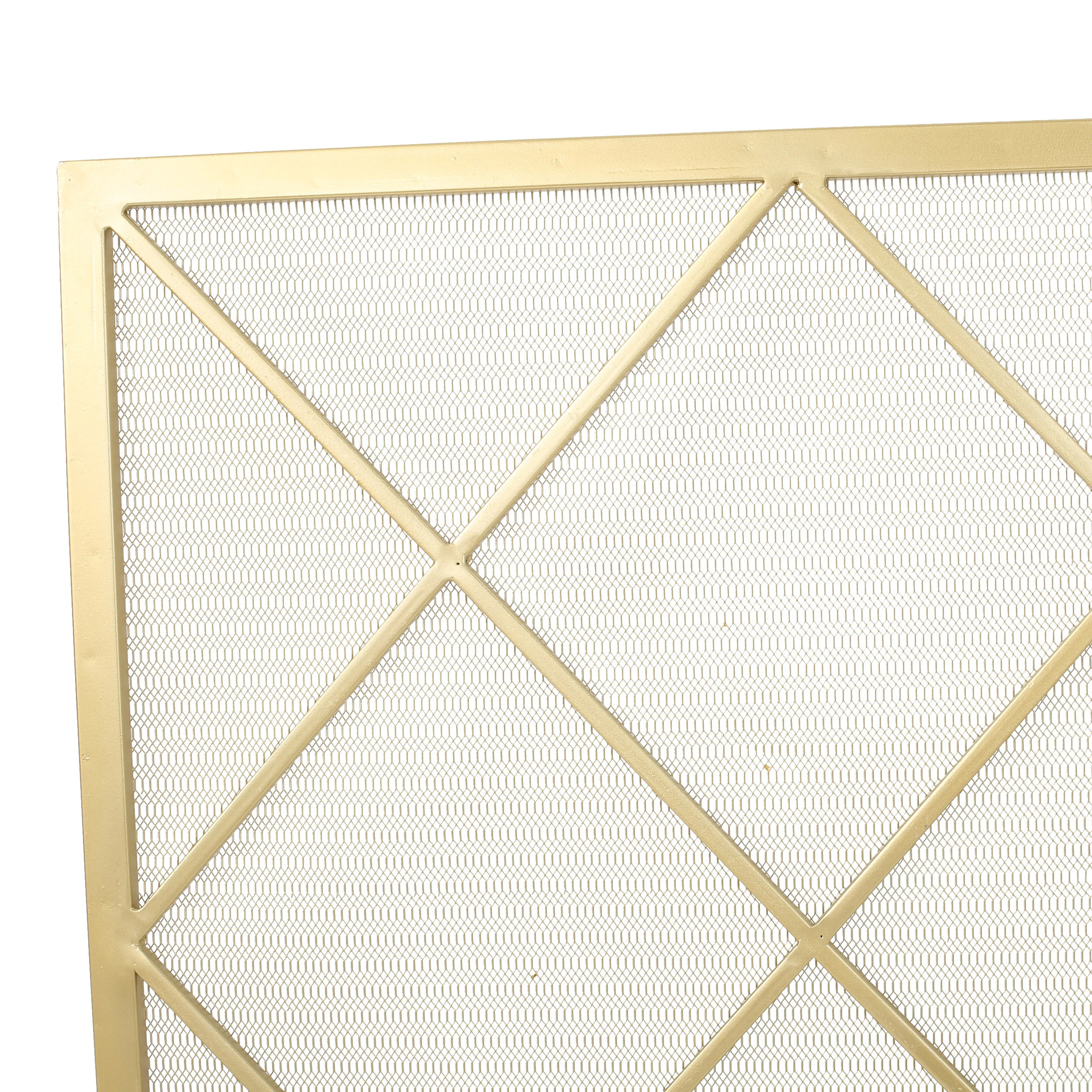 Hayden Single Panel Iron Fire Screen - furnishings