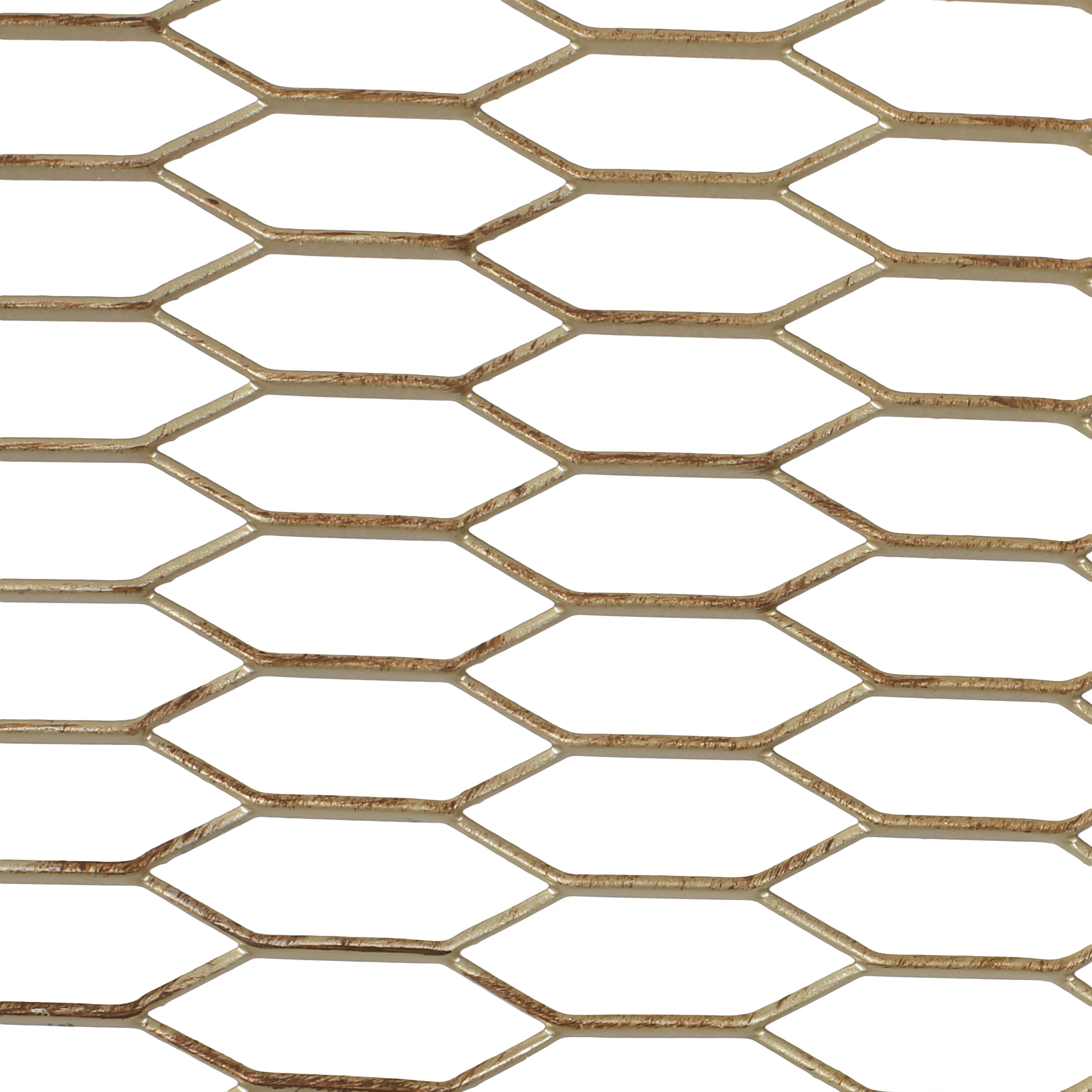 Jessamine Modern Mesh Room Divider, Gold Brushed Brown and Black - furnishings