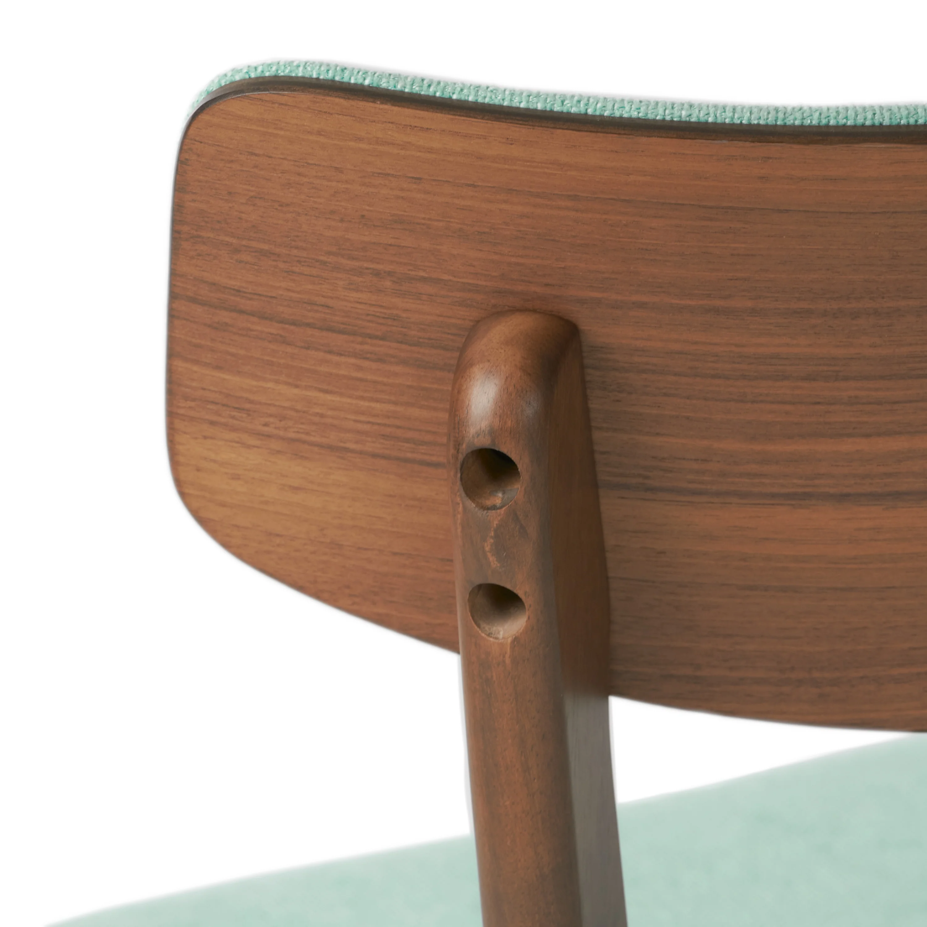 Wrene Mid-Century Walnut Finished Frame Dining Chairs, Set of 4 - furnishings