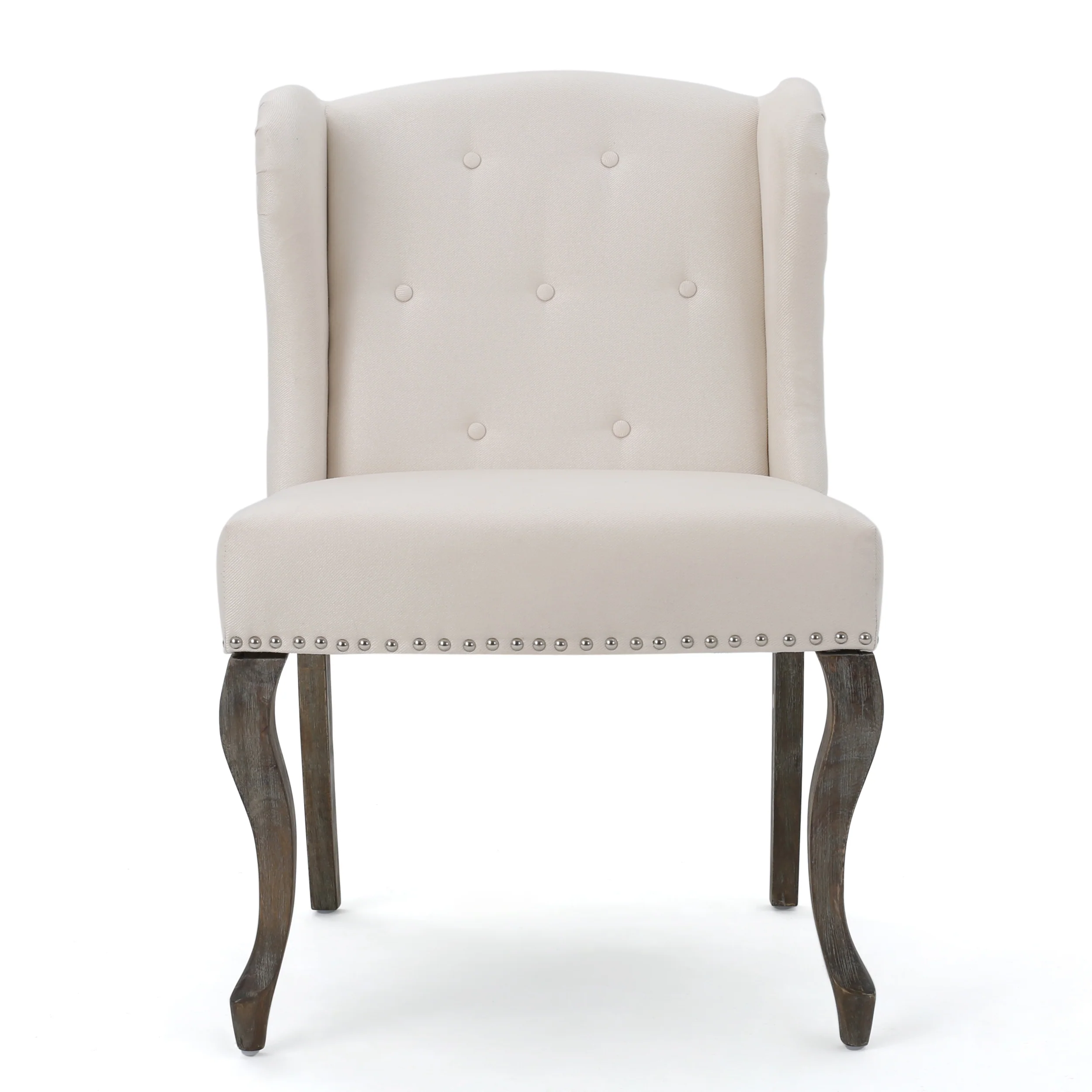 Asheville Modern Fabric Wingback Chair - furnishings
