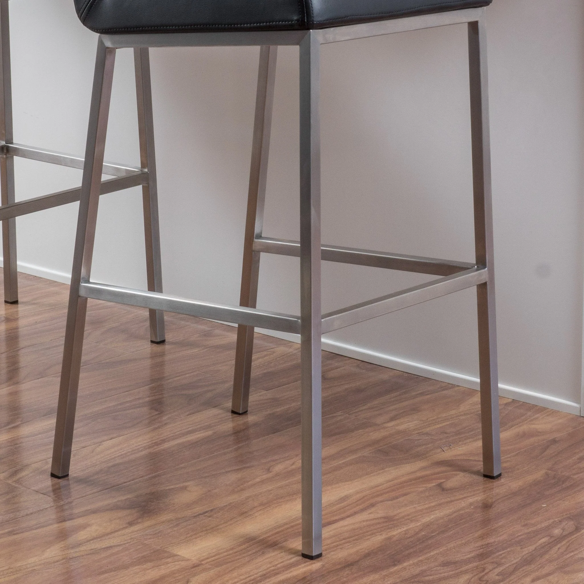 October 30-Inch Bonded Leather Barstool (Set of 2) - furnishings