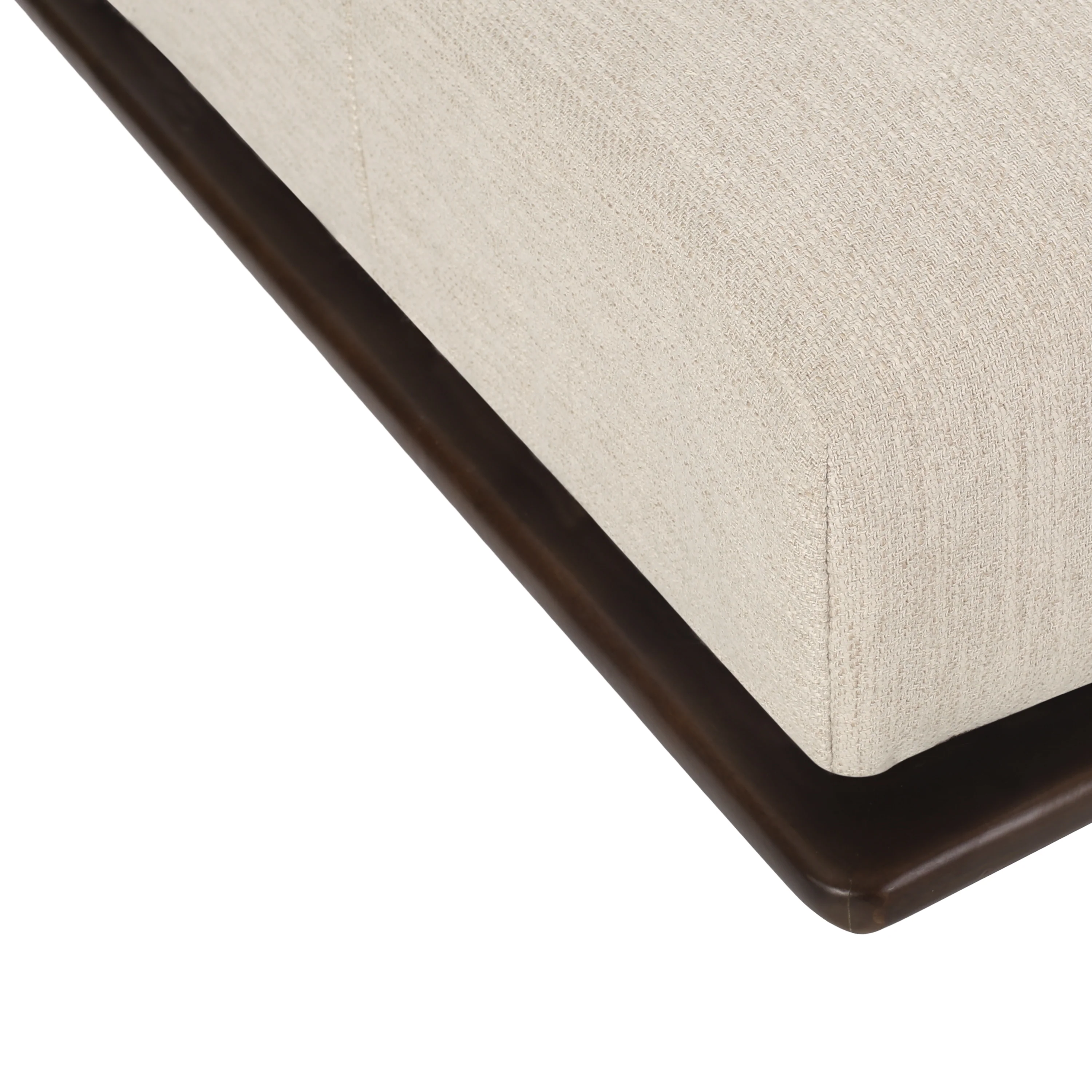 Lancer Mid Century Modern Fabric Tufted Chaise Lounge with Bolster Pillow - furnishings