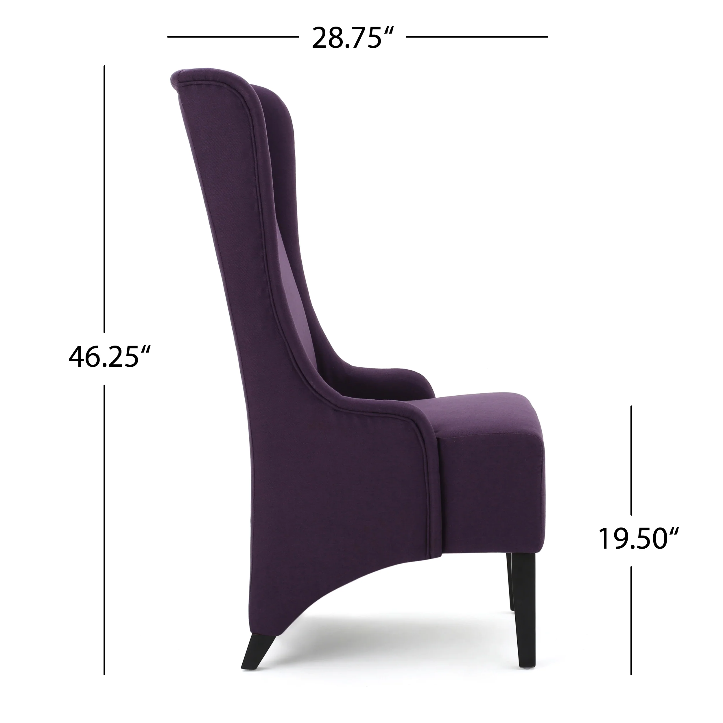 Sheldon Traditional Design High Back Fabric Dining Chair - furnishings