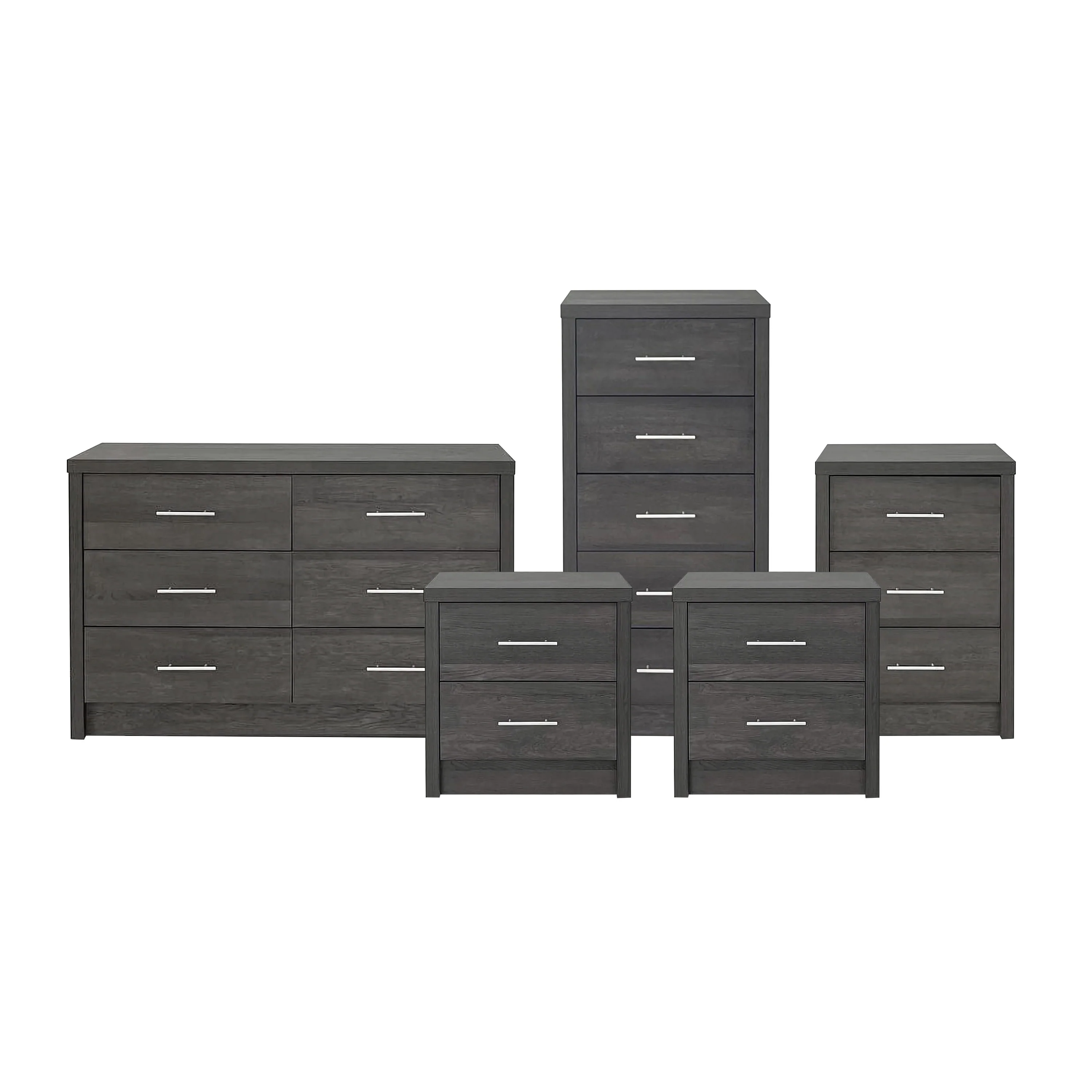 Marlette Modern 5 Piece Bedroom Set - furnishings