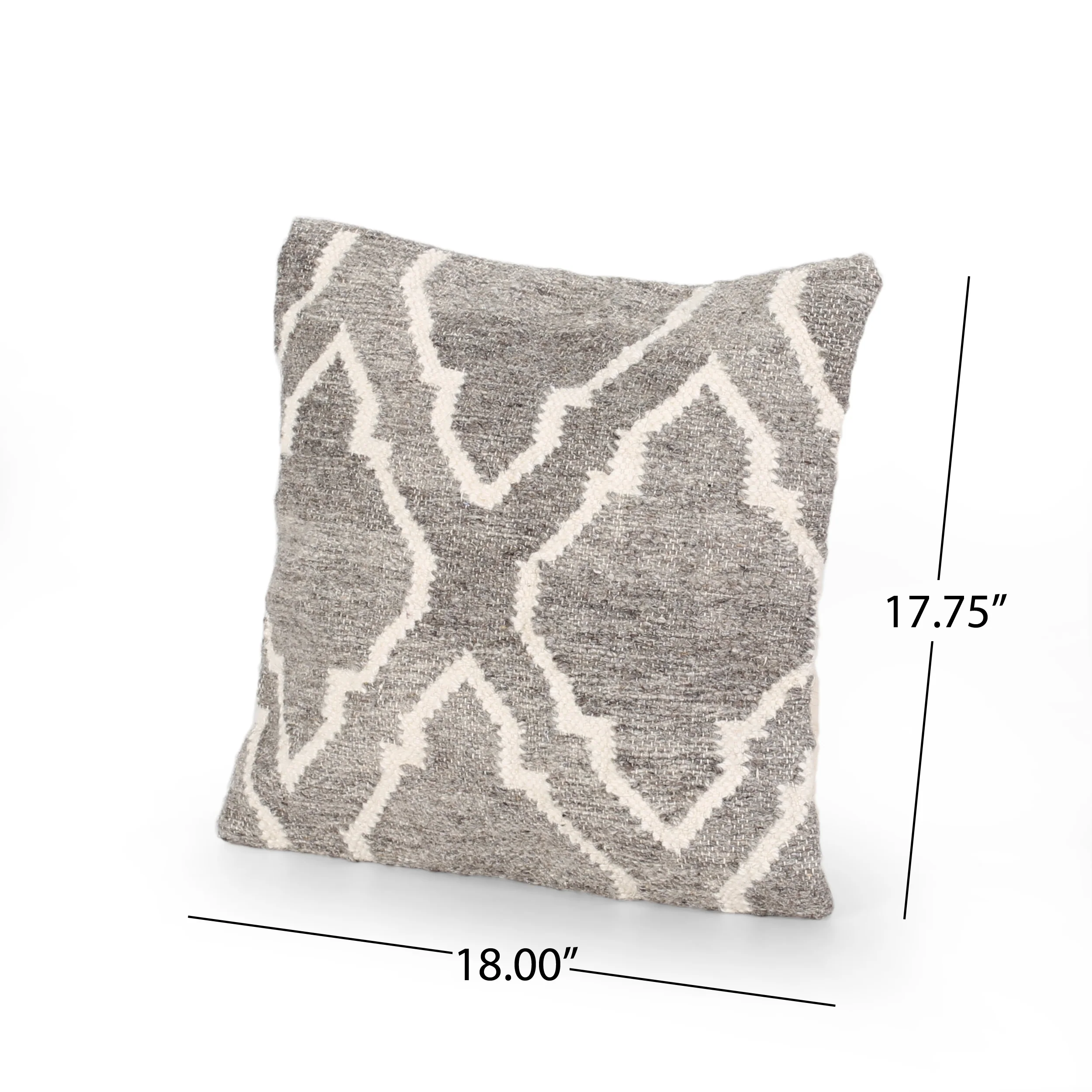 Basma Boho Wool Throw Pillow (Set of 2) - furnishings