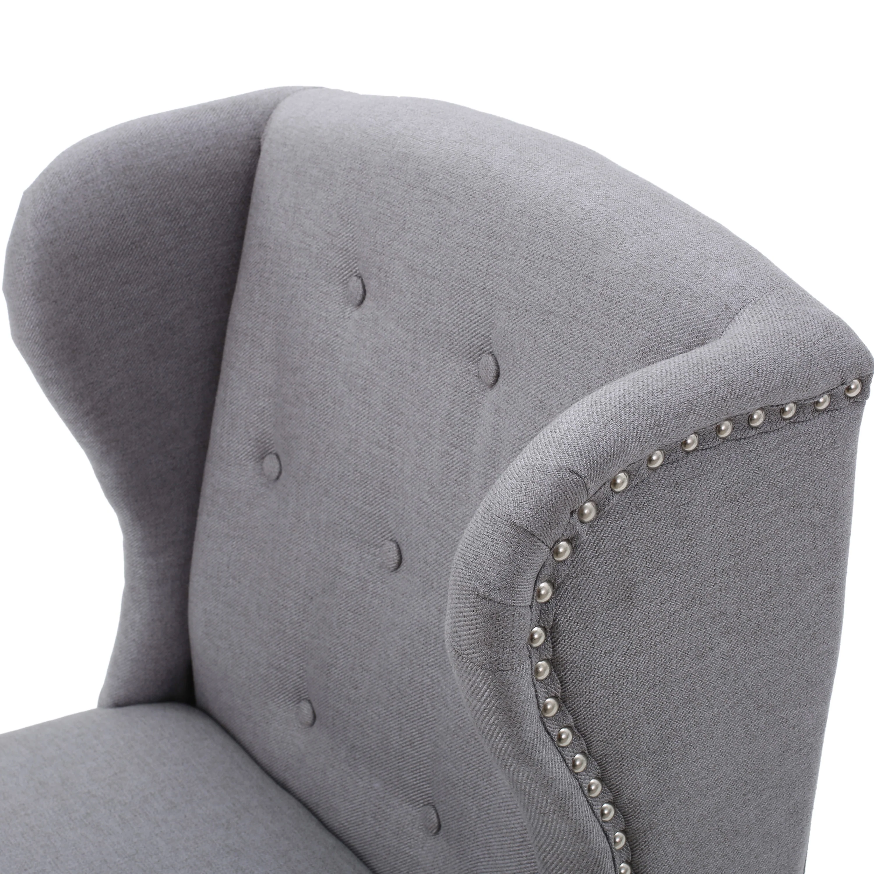 Asheville Modern Fabric Wingback Chair (Set of 2) - furnishings
