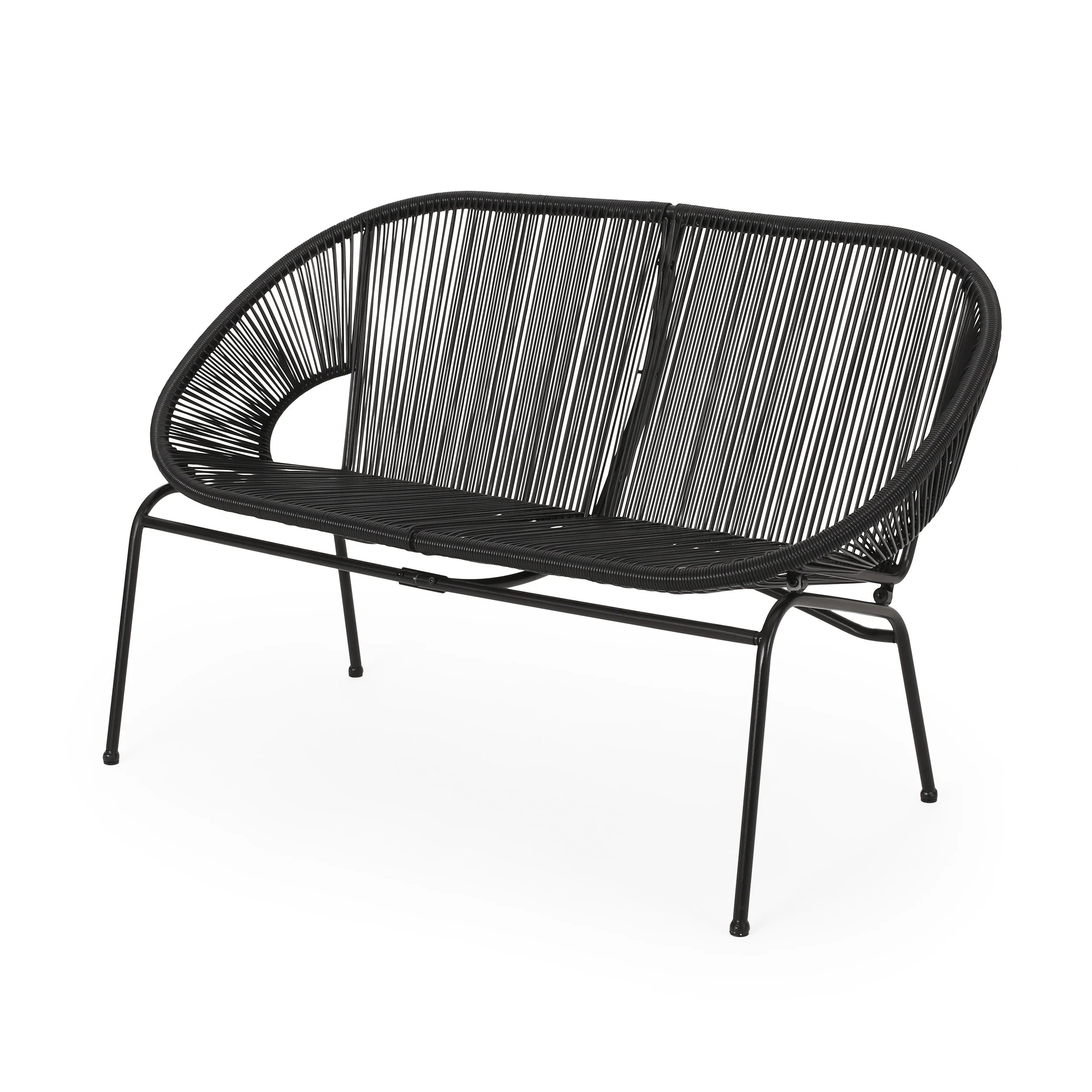 Chardean Outdoor Hammock Weave Loveseat Bench - furnishings